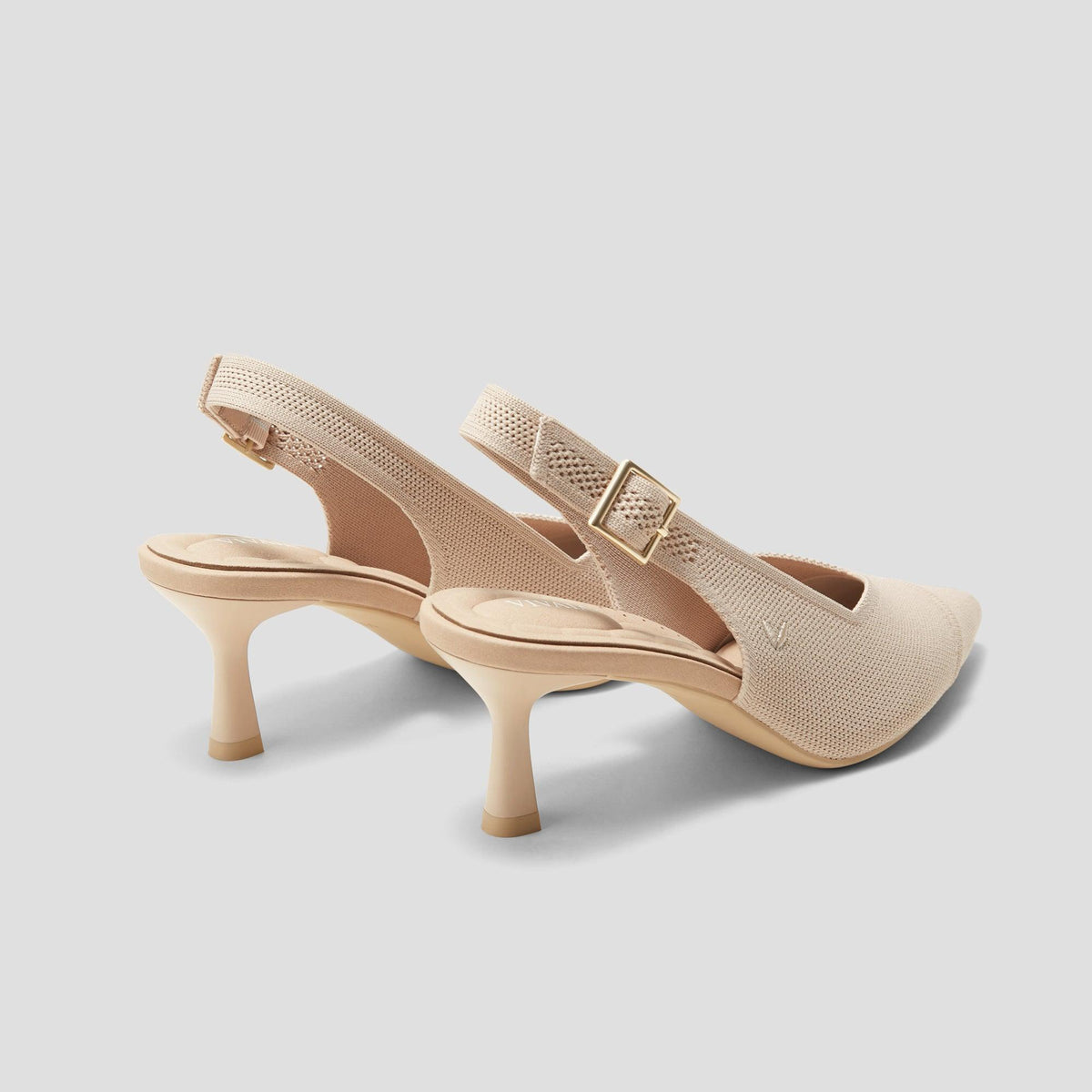 VIVIA ポインテッドトゥ スリングバック サンダル ローズ ピンク