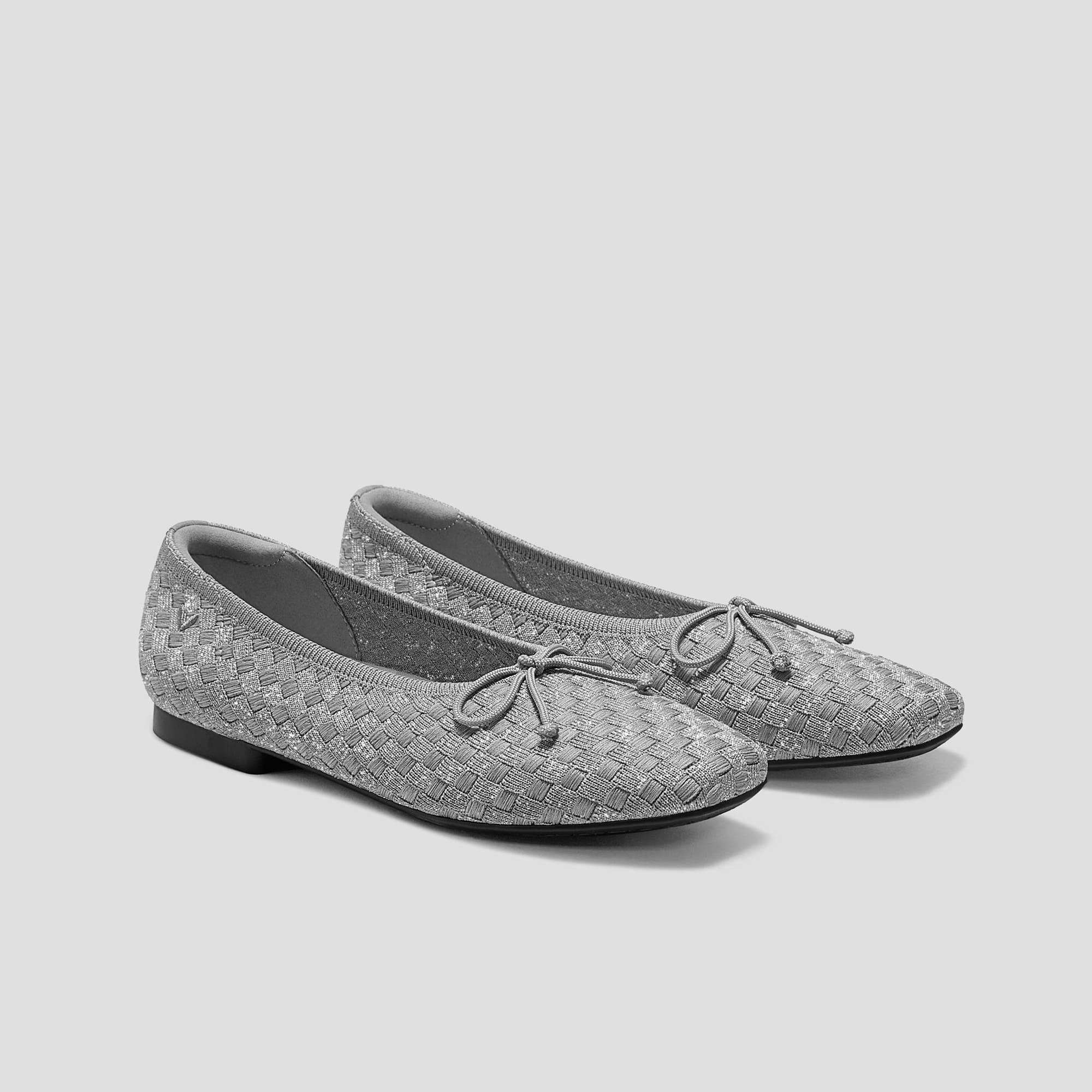 [Margaret] Square toe Bow Ballerina Flat