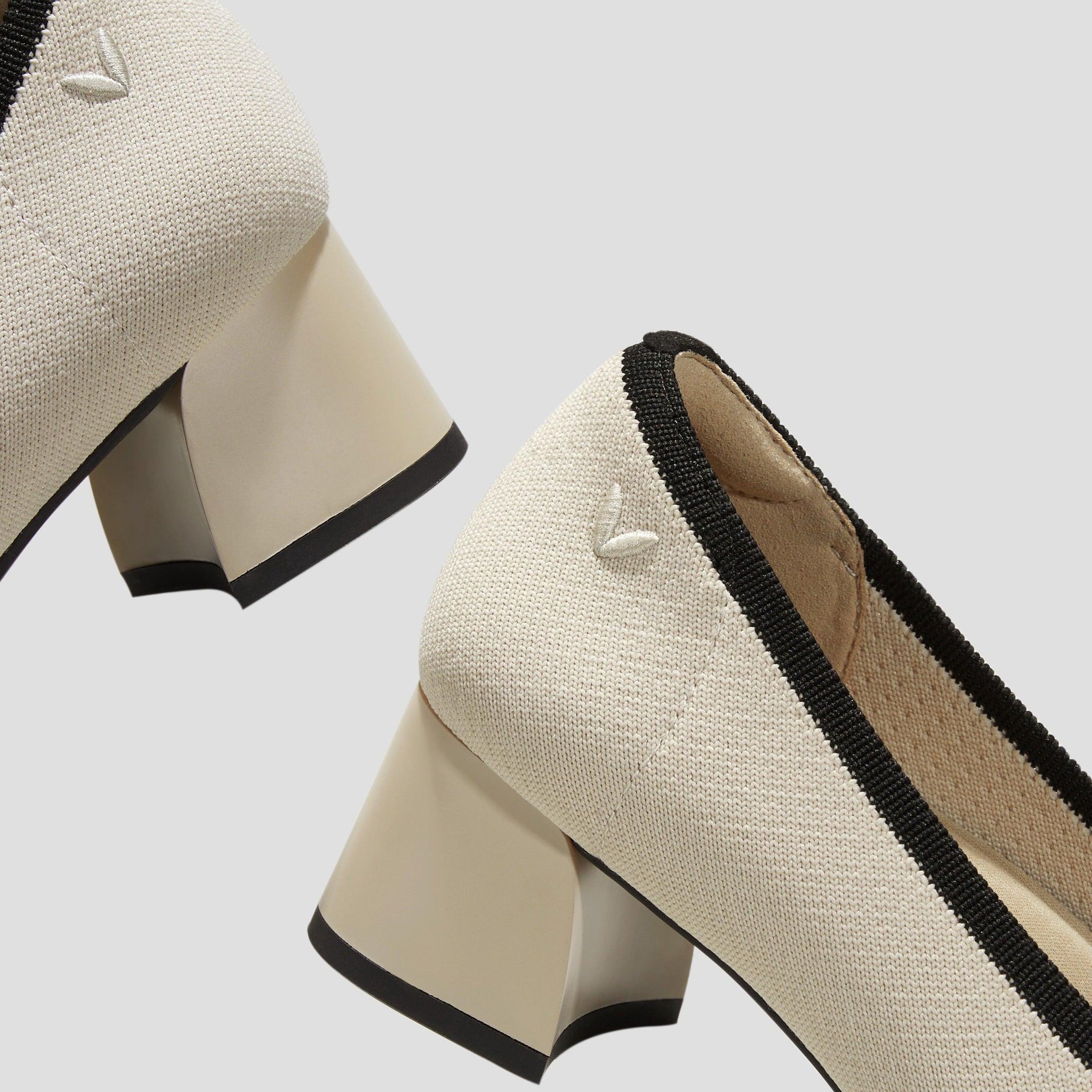 [Julie Pro] Round toe Chunky Heel Pumps