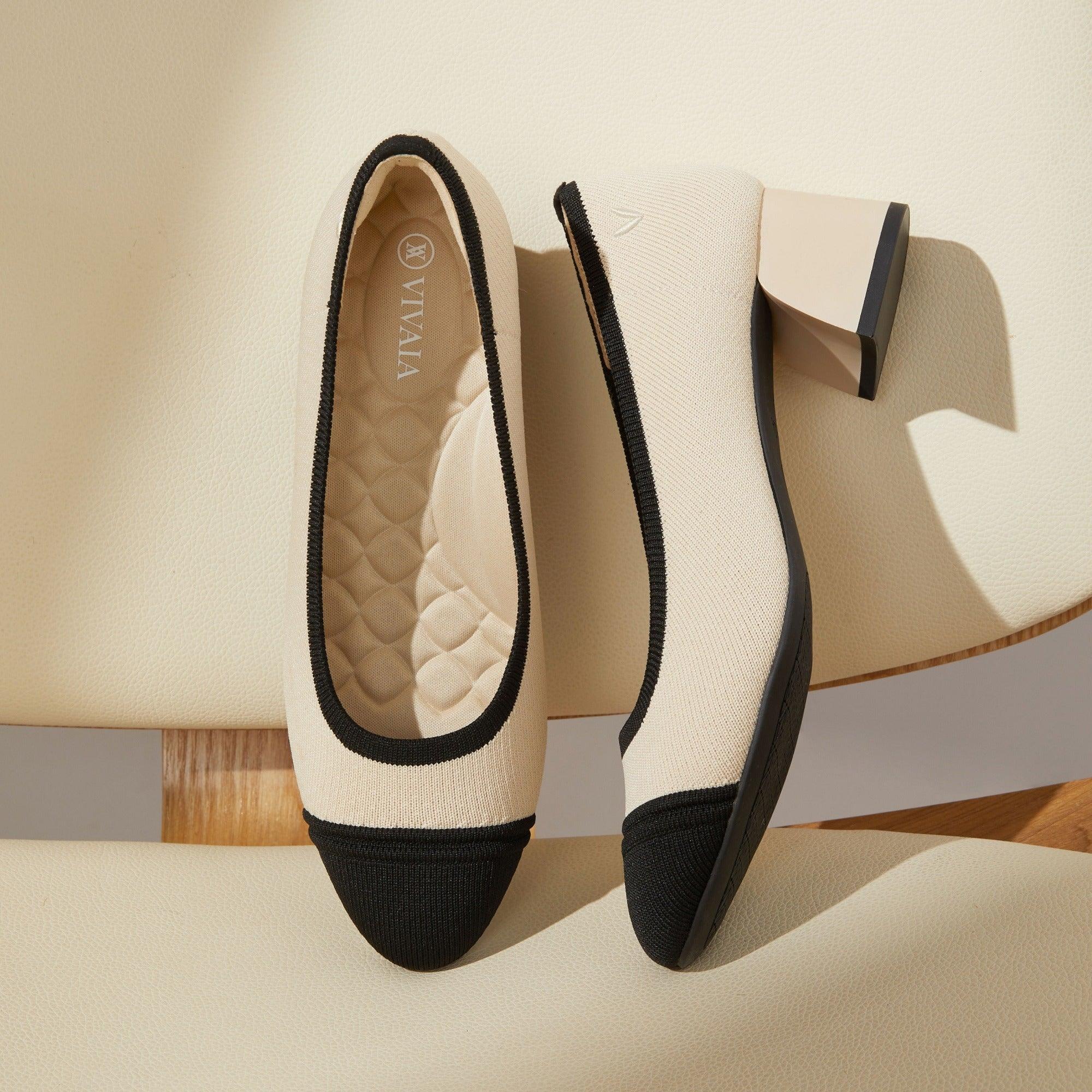 [Julie Pro] Round toe Chunky Heel Pumps