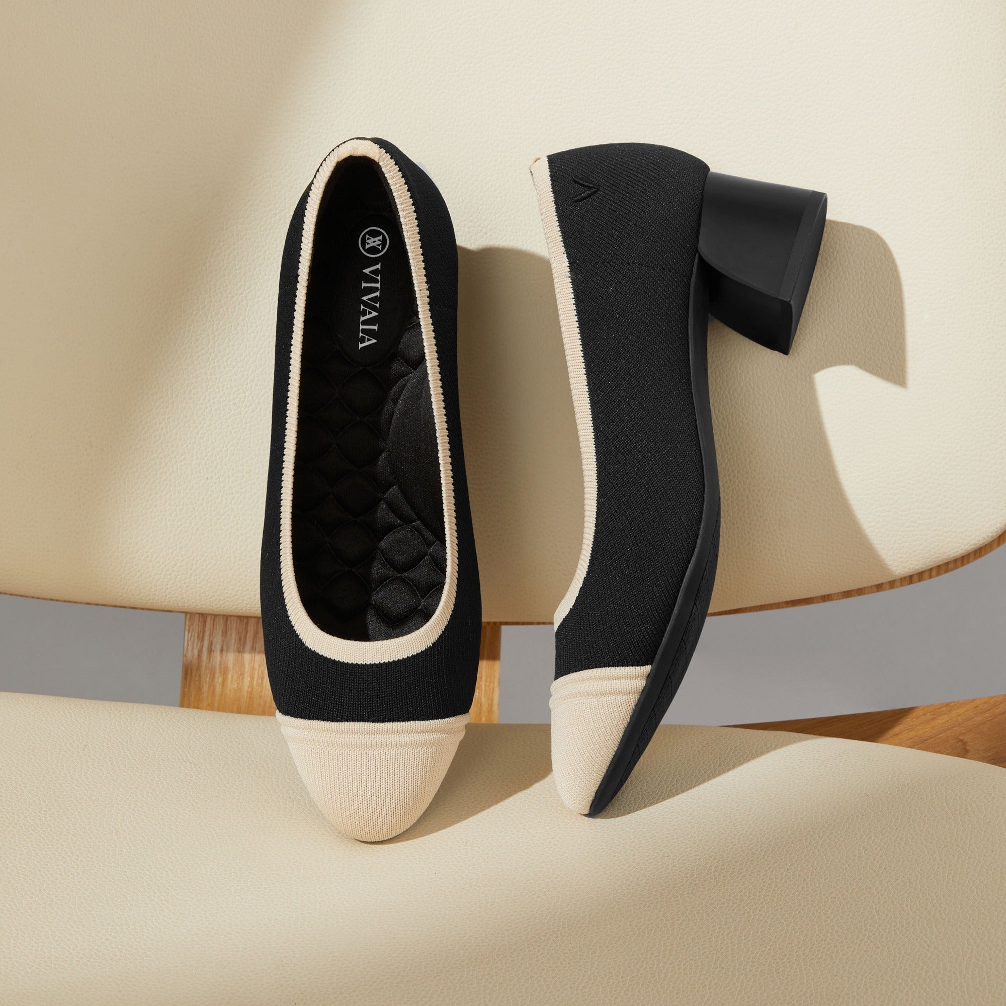 [Julie Pro] Round toe Chunky Heel Pumps