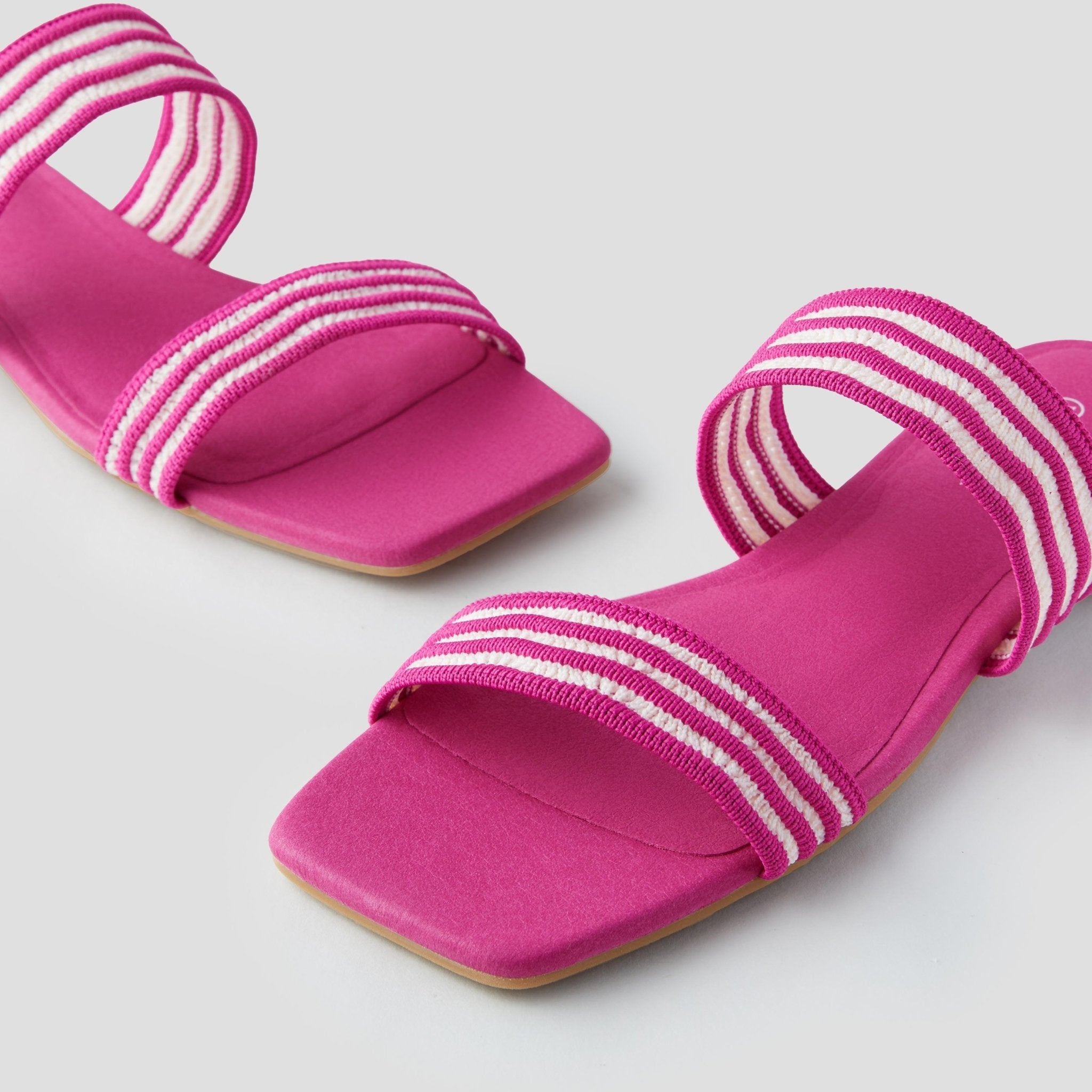 [Maya] Square toe slide sandals