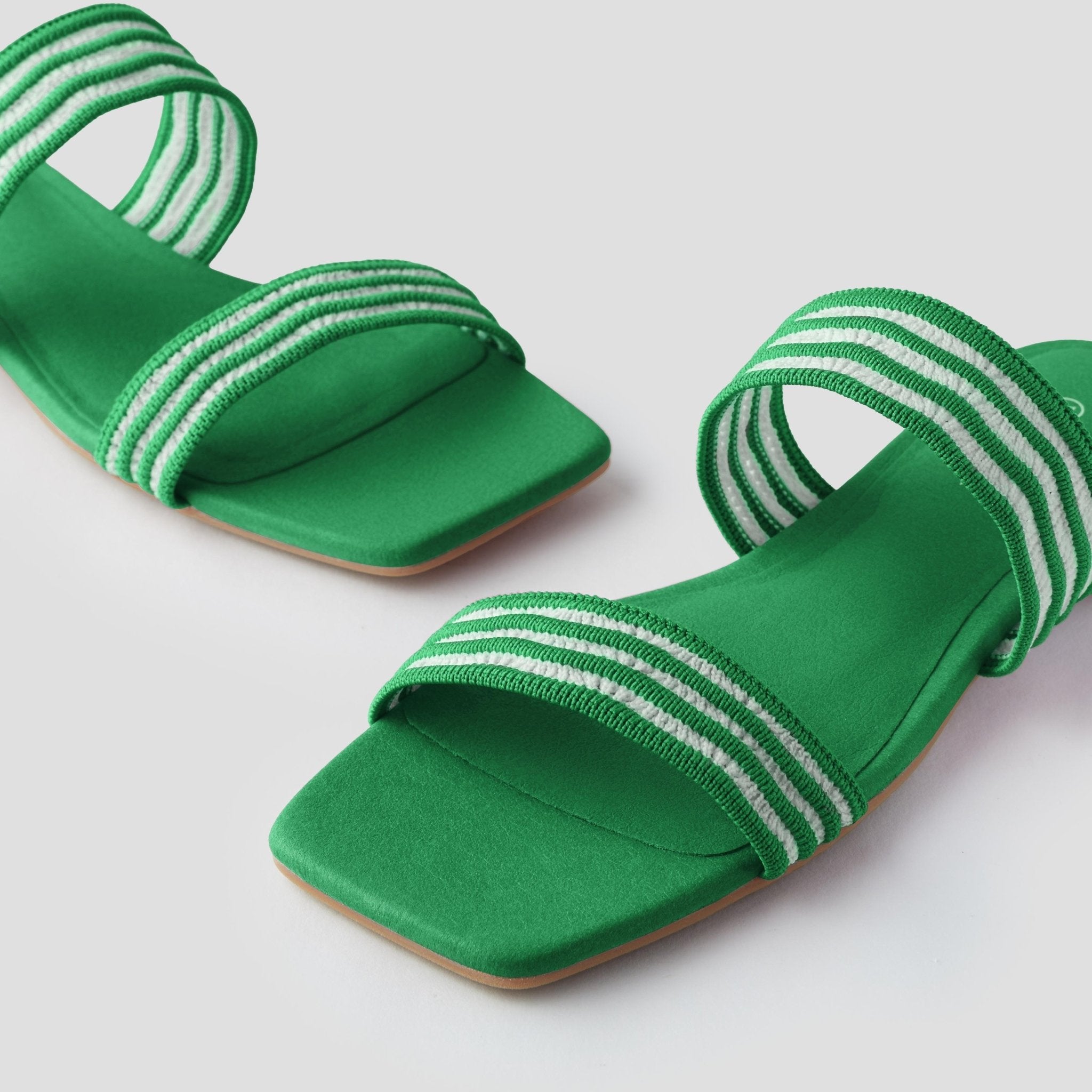 [Maya] Square toe slide sandals