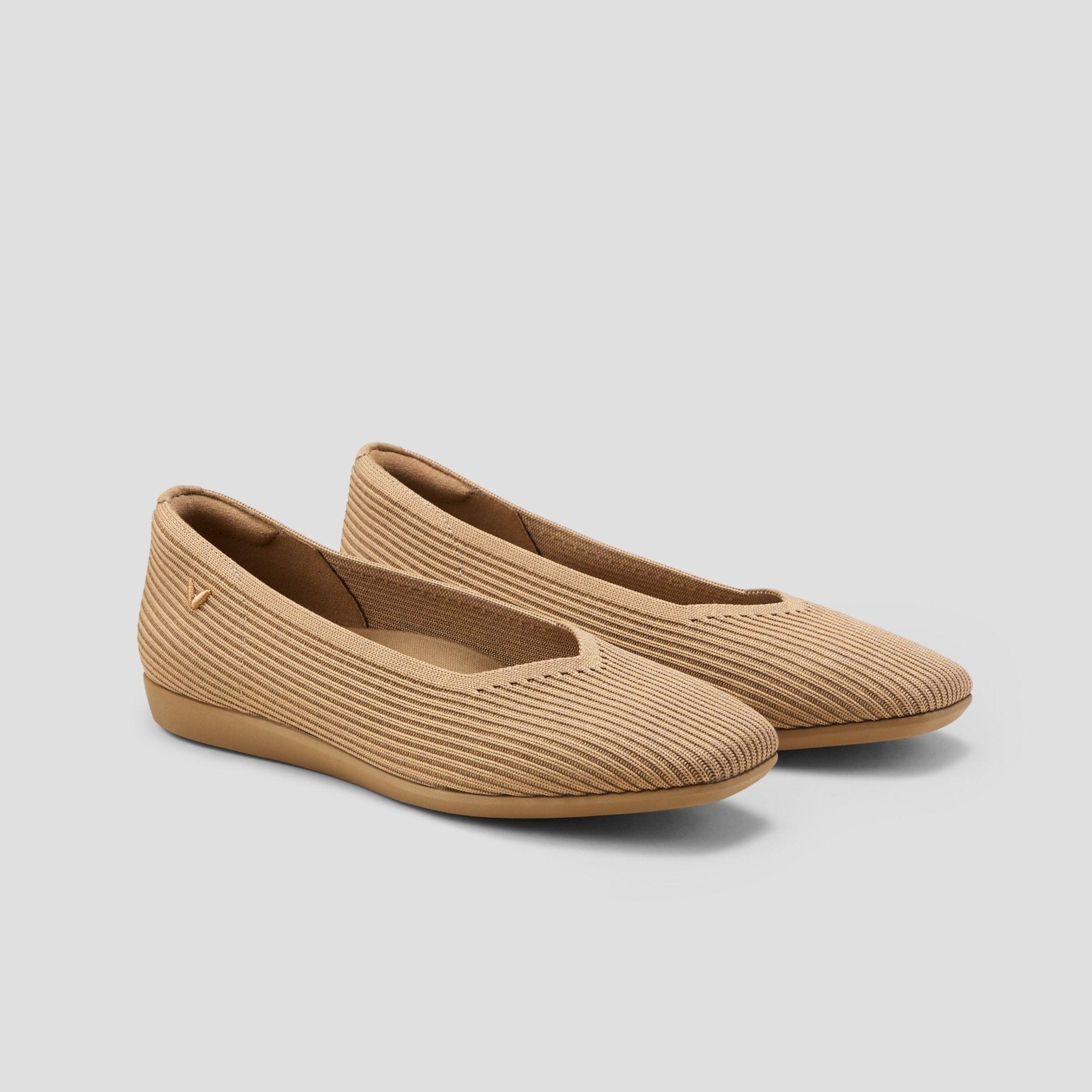 [Margot Walker] Square toe ultra-lightweight thick sole flat shoes