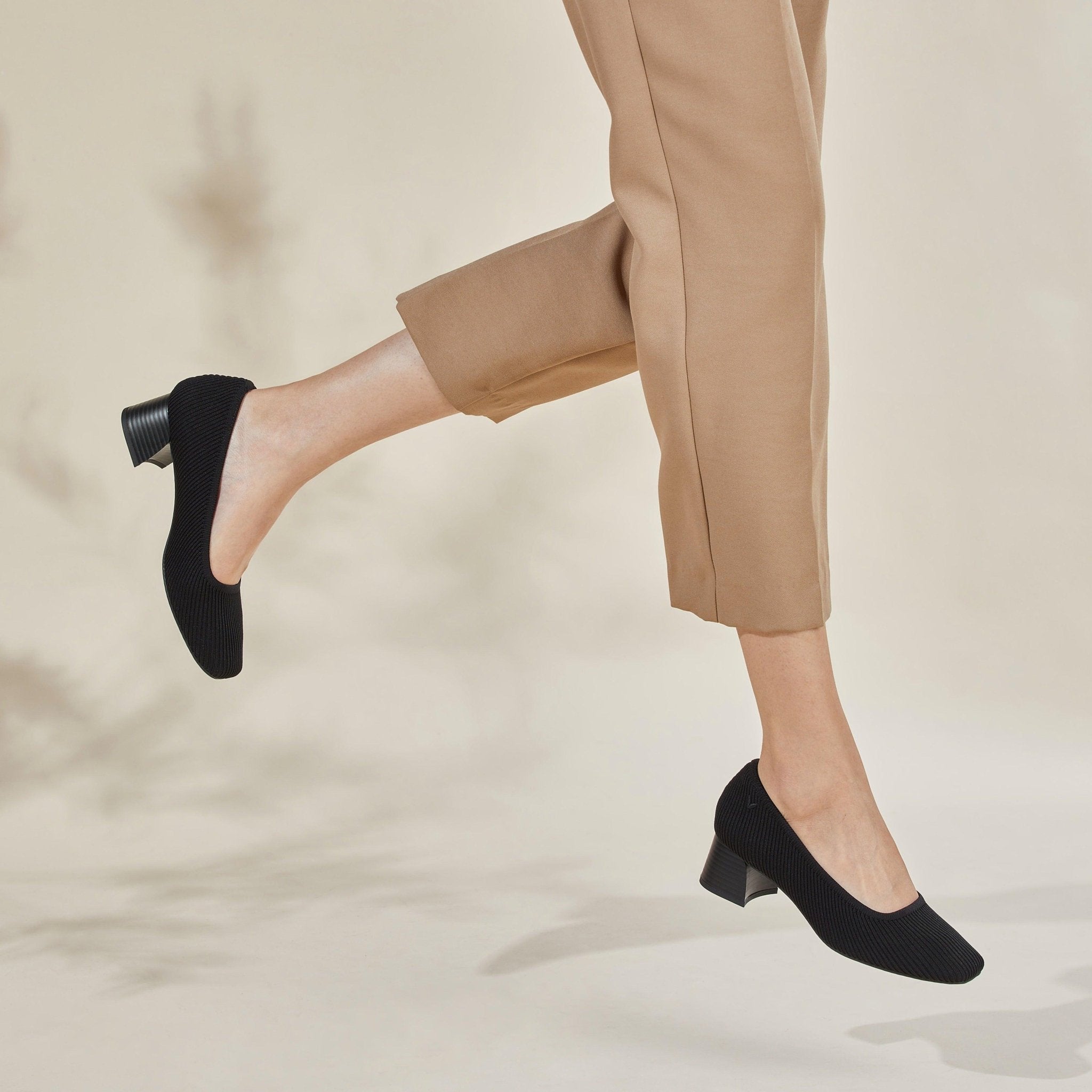 [Melody Pro] Square toe Chunky Heel Pumps