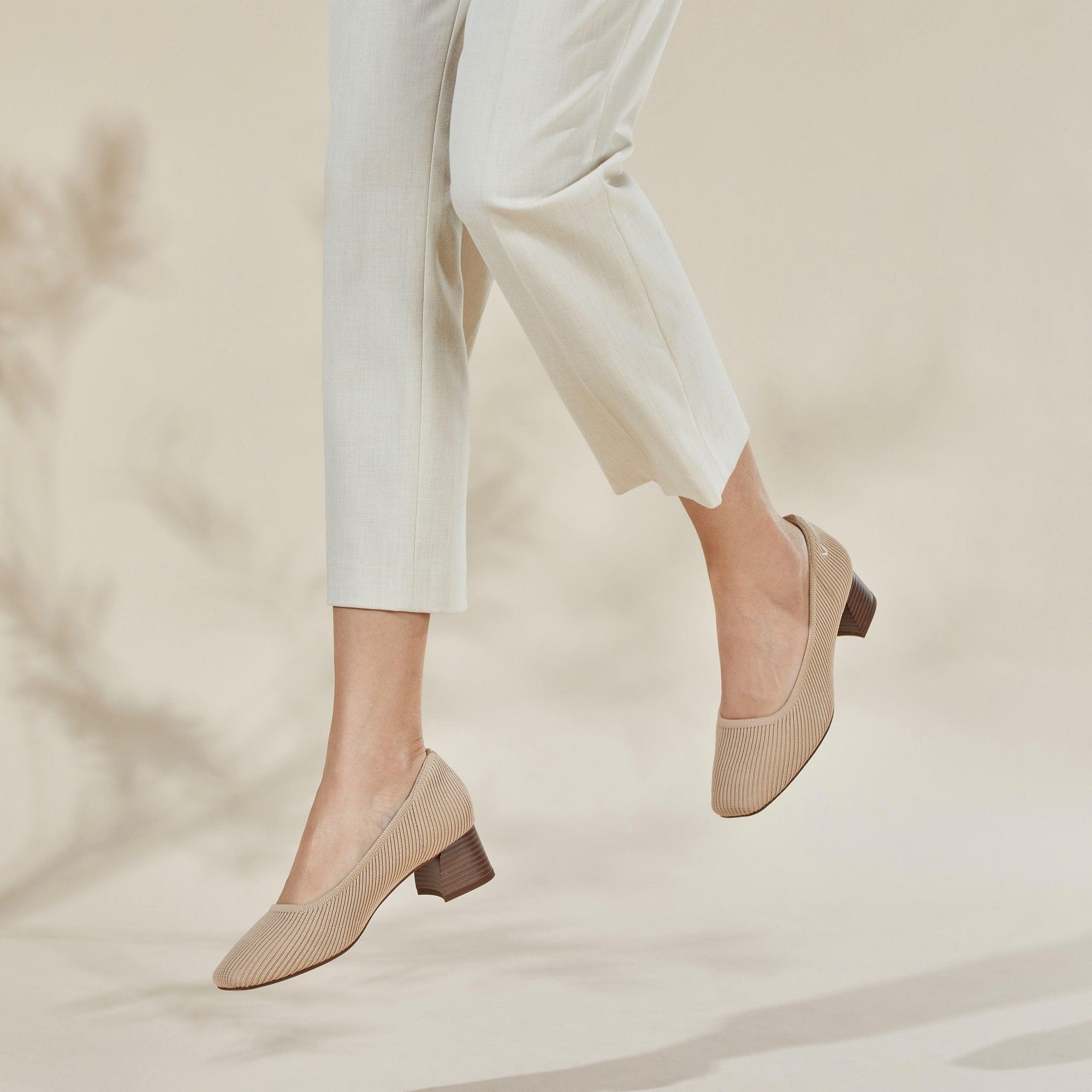 [Melody Pro] Square toe Chunky Heel Pumps