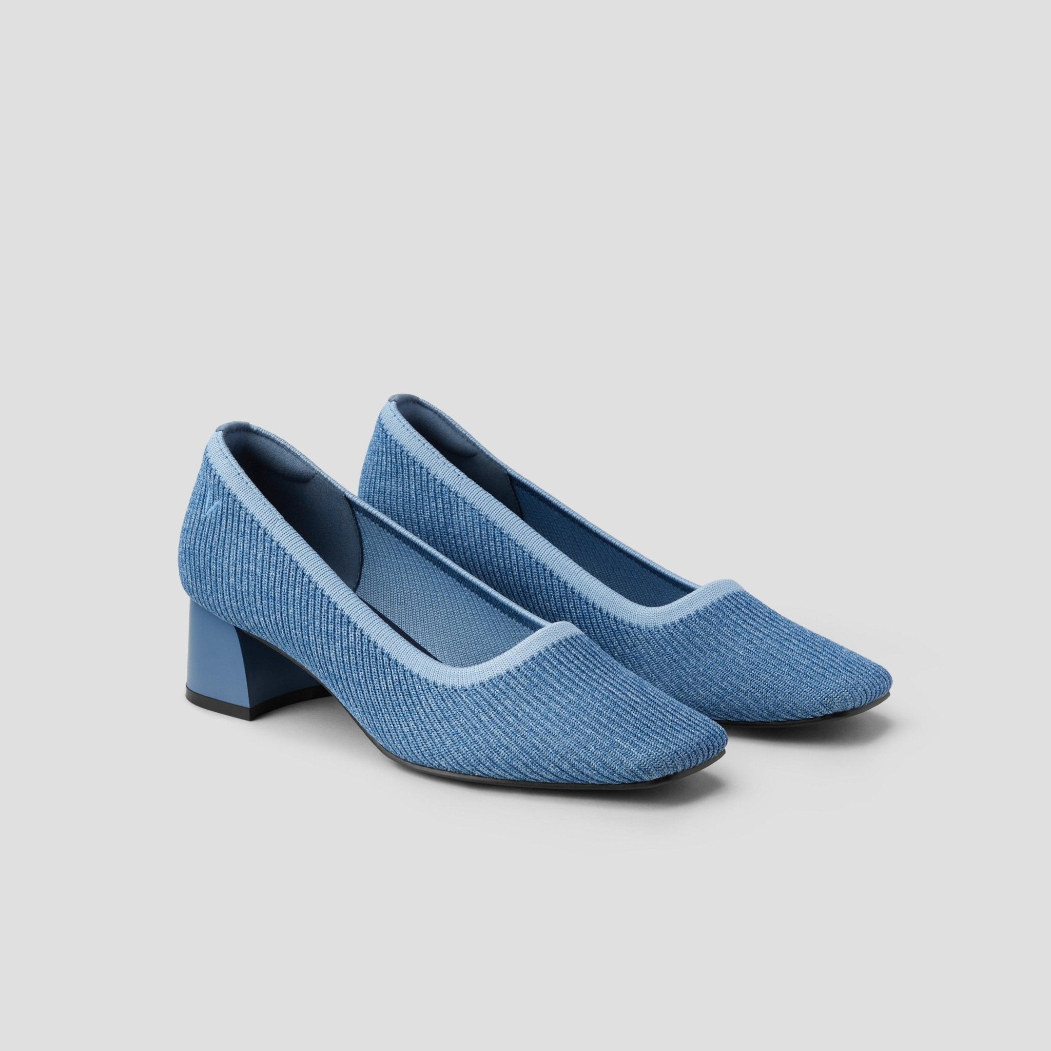 [Melody 2.0] Square toe Chunky Heel Pumps