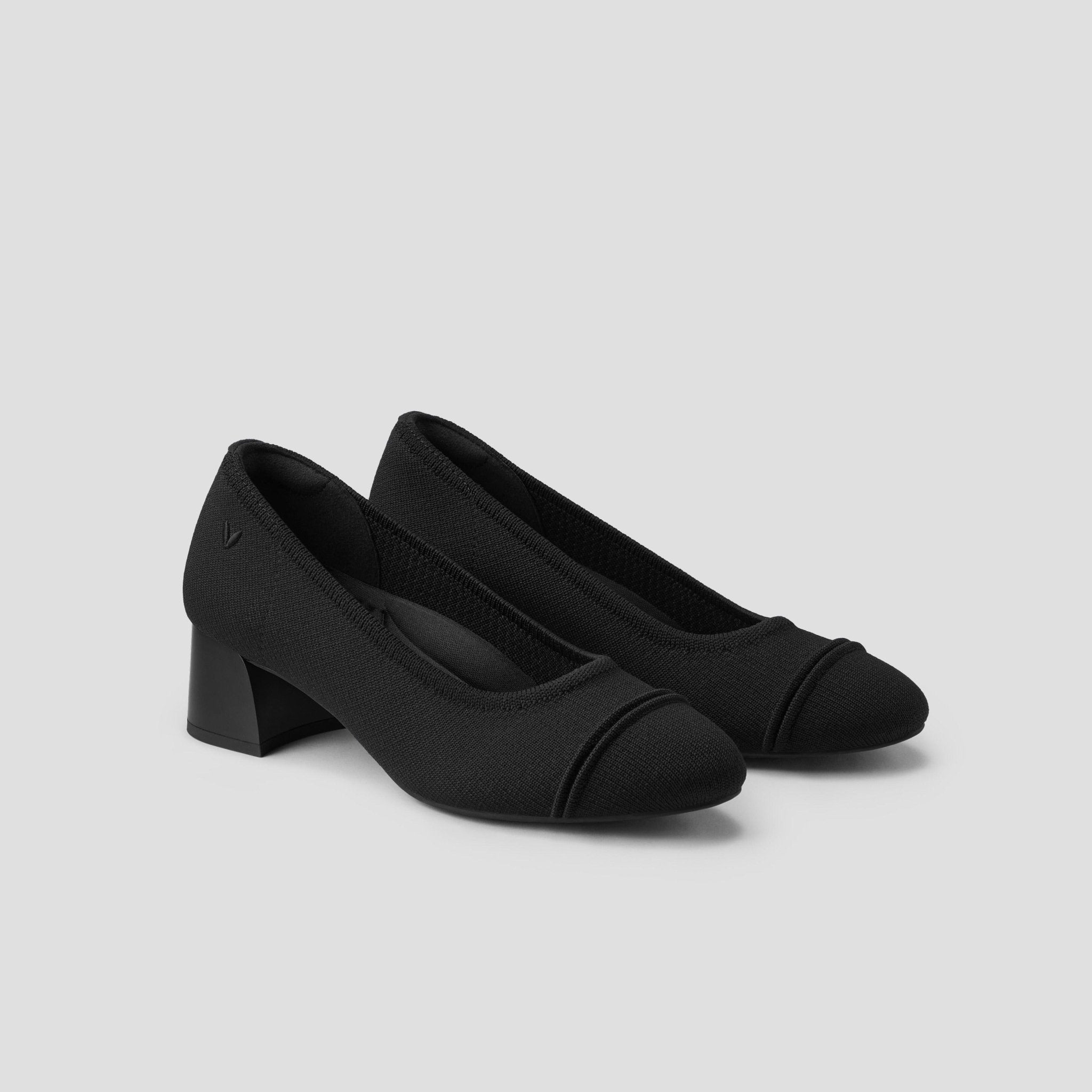 [Julie Pro] Round toe Chunky Heel Pumps