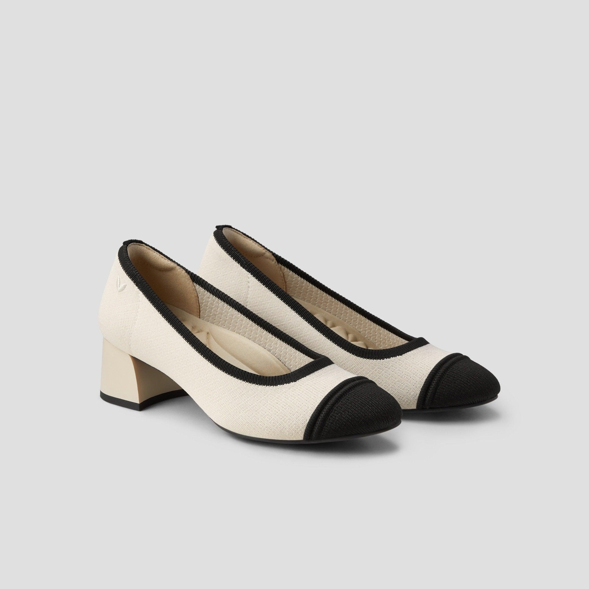 [Julie Pro] Round toe Chunky Heel Pumps