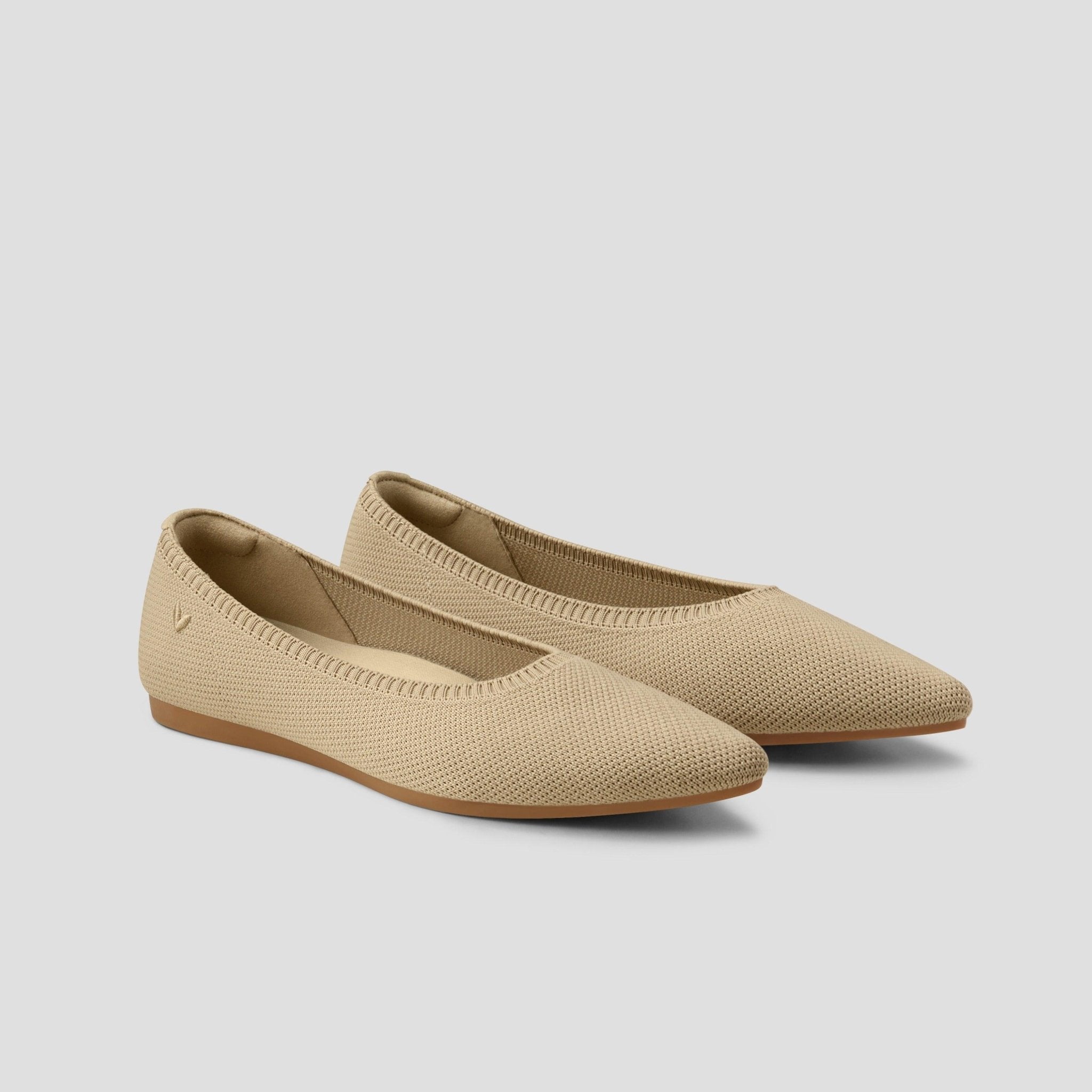 [Aria 5°] Pointed toe flat shoes