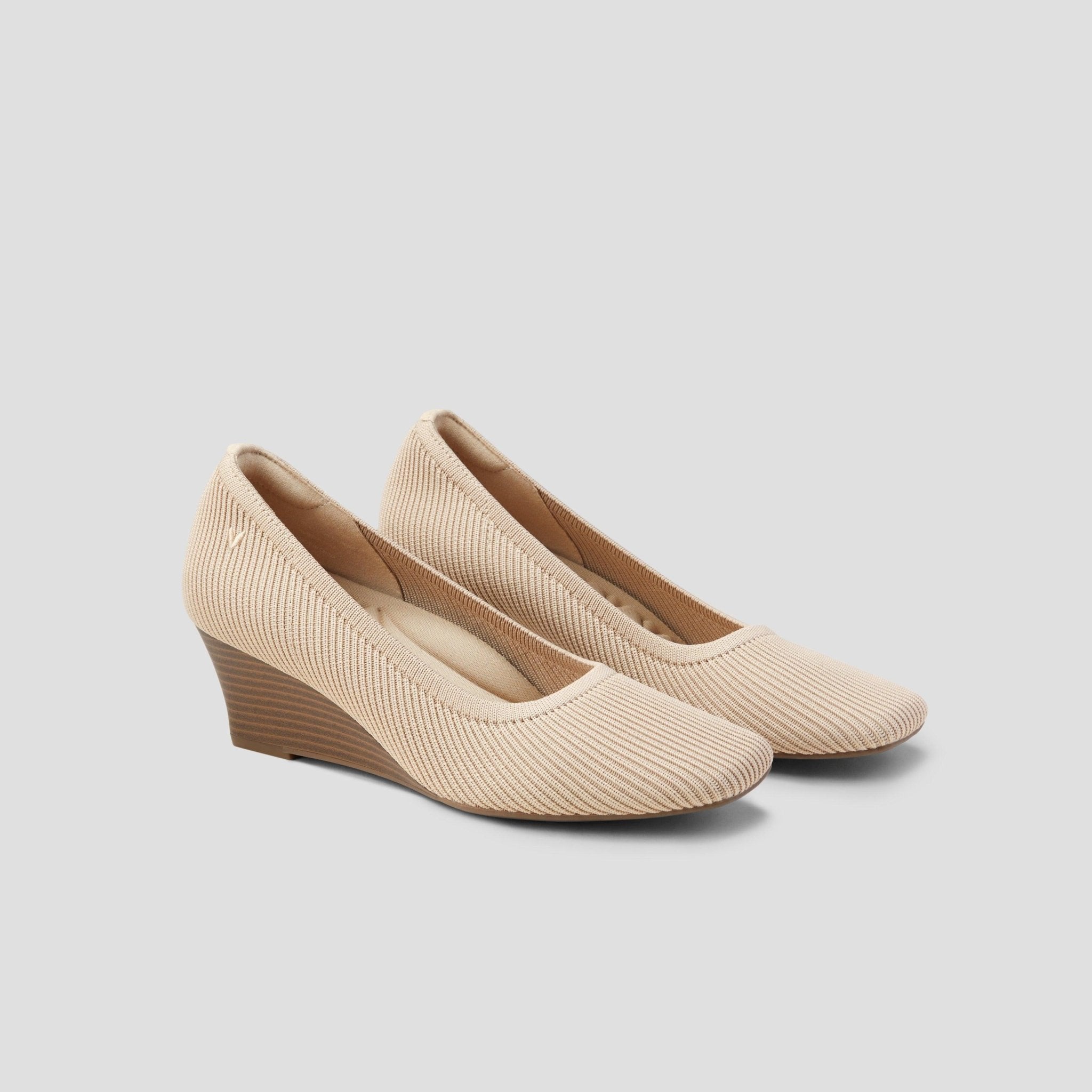 [Margot Wedge Pro] Square toe wedge heel pumps