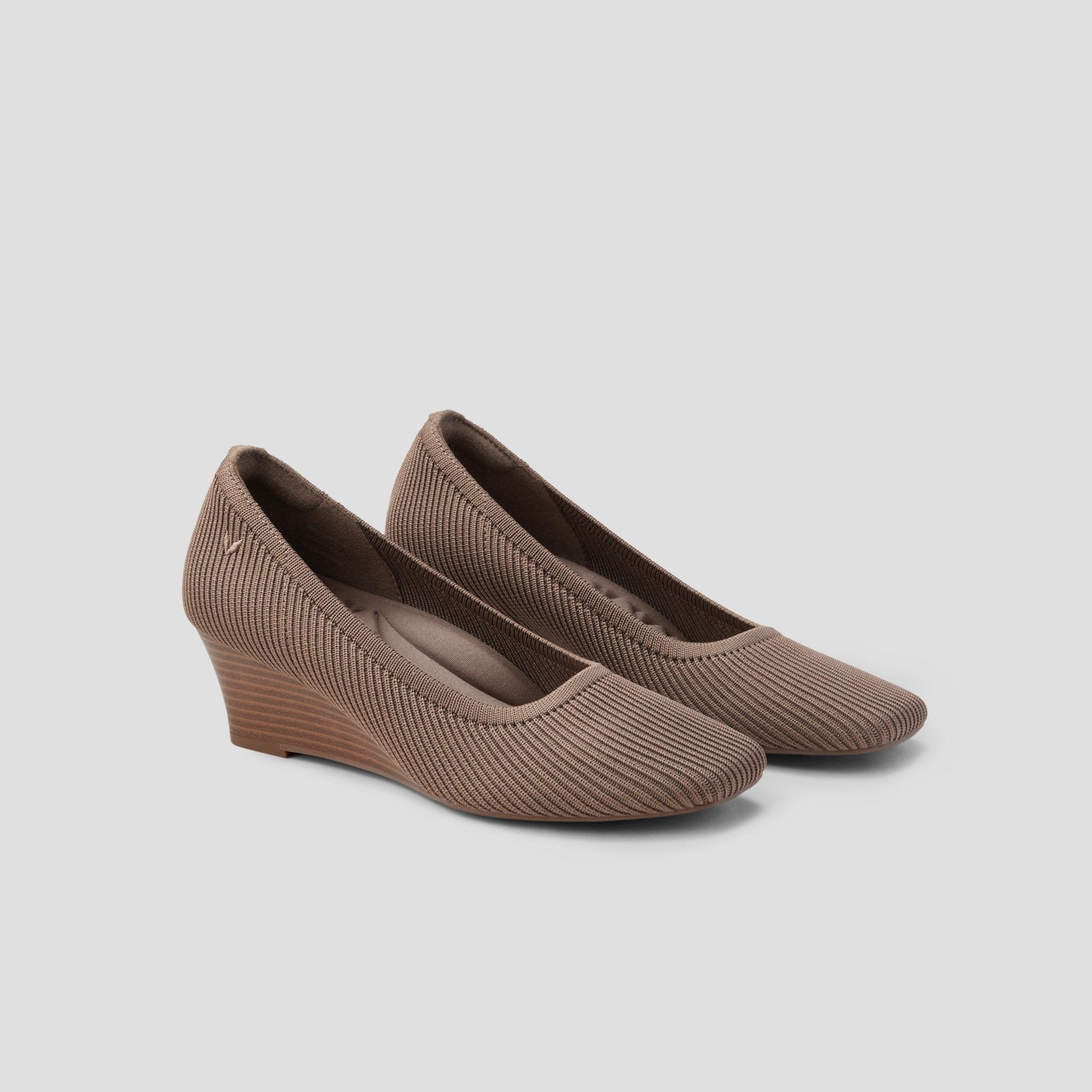 [Margot Wedge Pro] Square toe wedge heel pumps