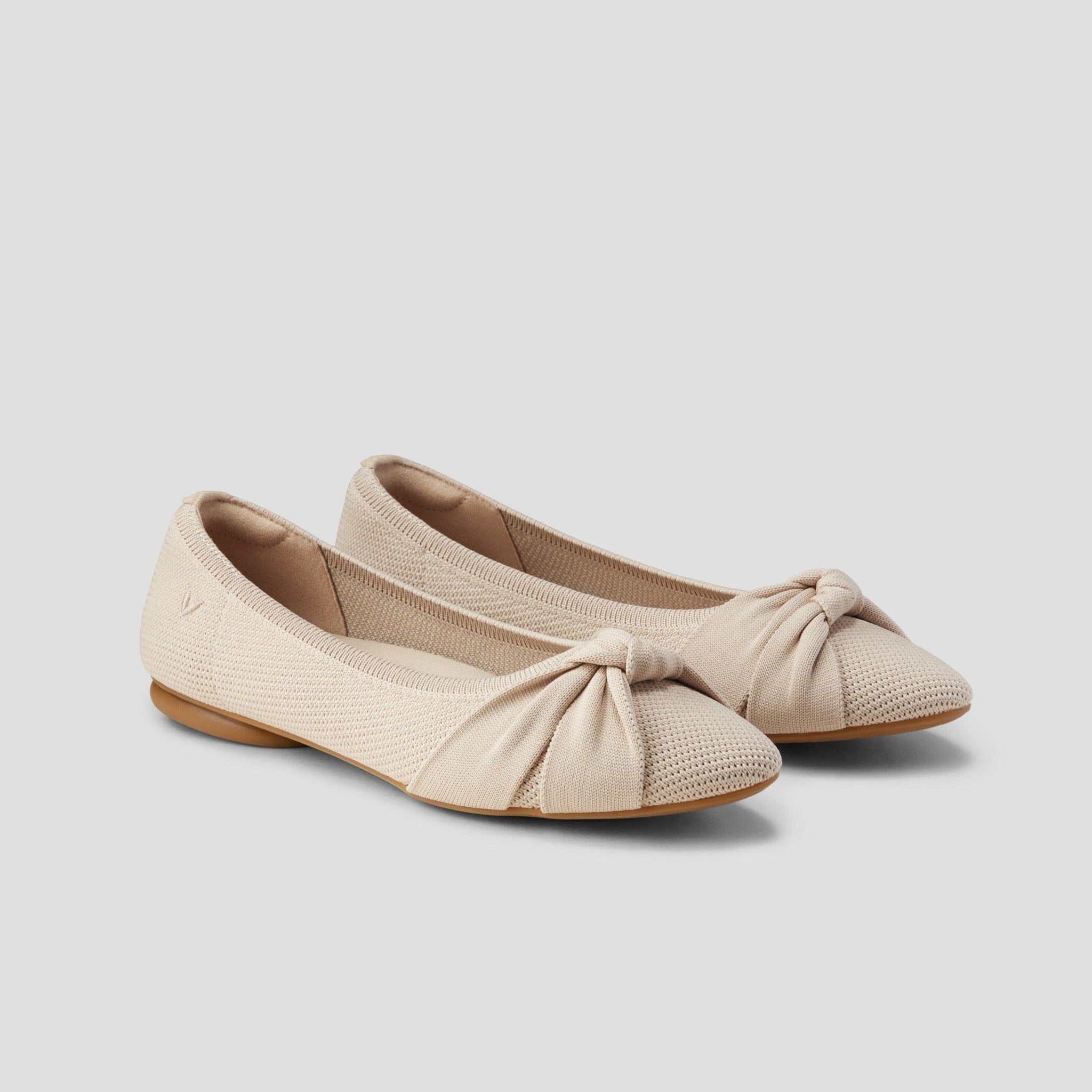 [Bibi] Almond toe tying design flat shoes