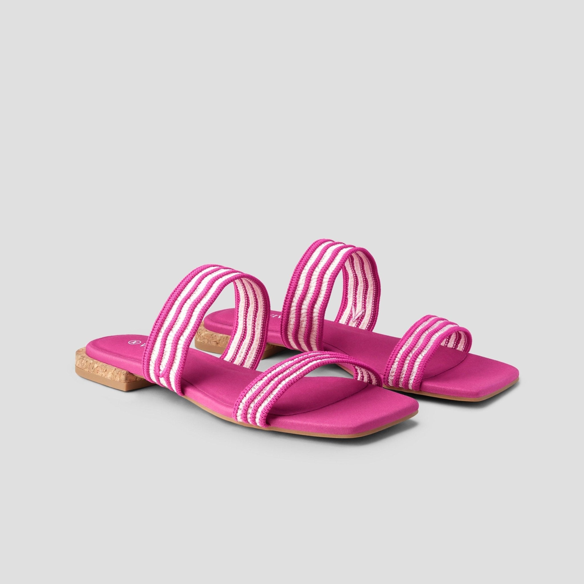 [Maya] Square toe slide sandals