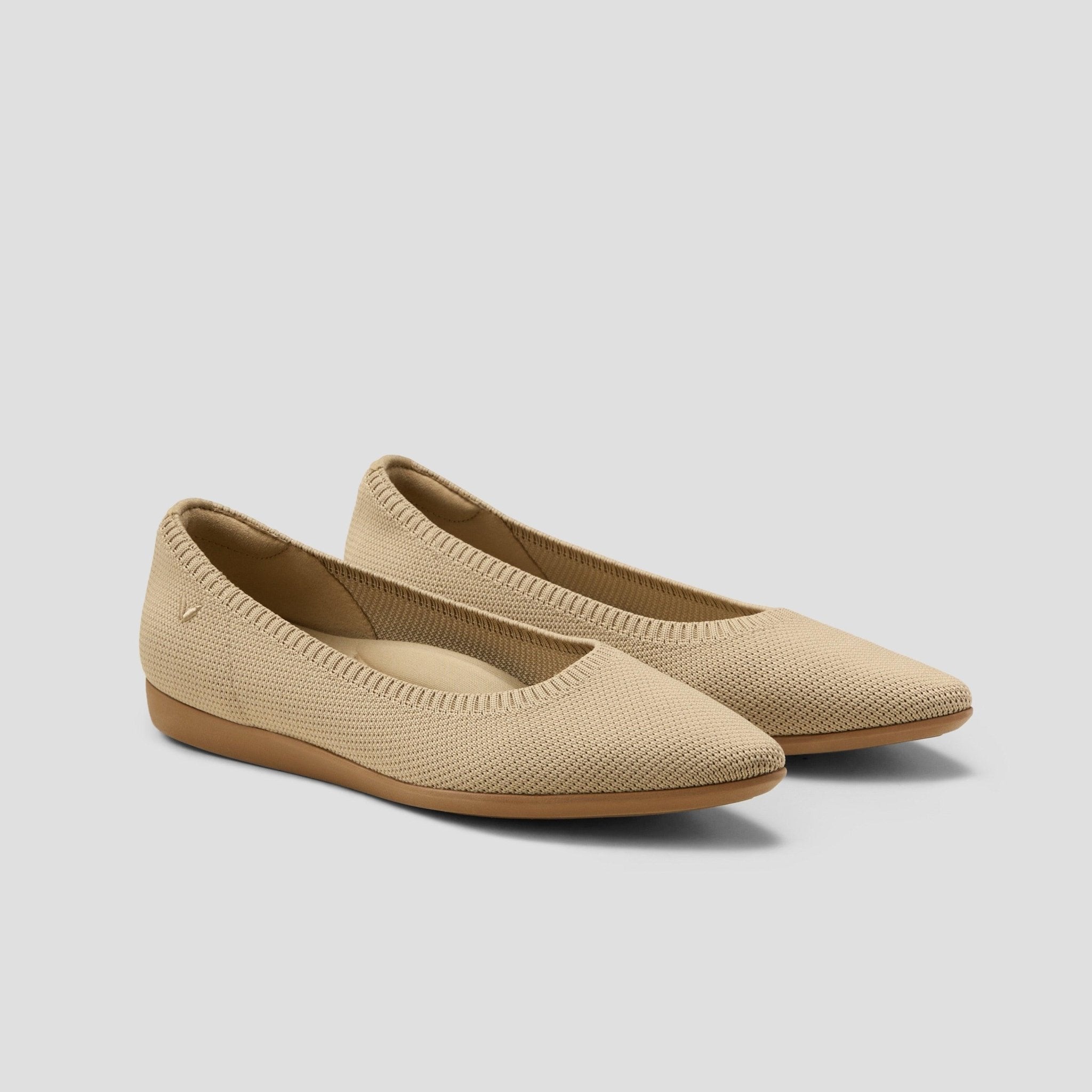 [Aria Walker] Pointed toe Ultra-lightweight Thick Sole Flat Shoes