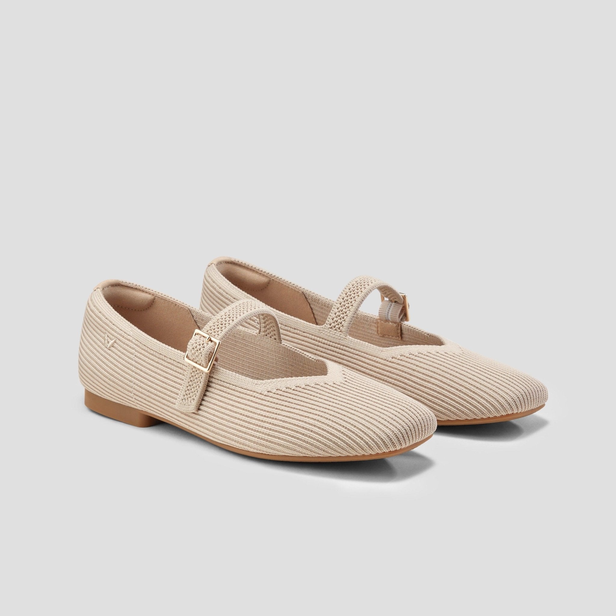 [Margot Mary-Jane] Square toe Mary-Jane flat shoes