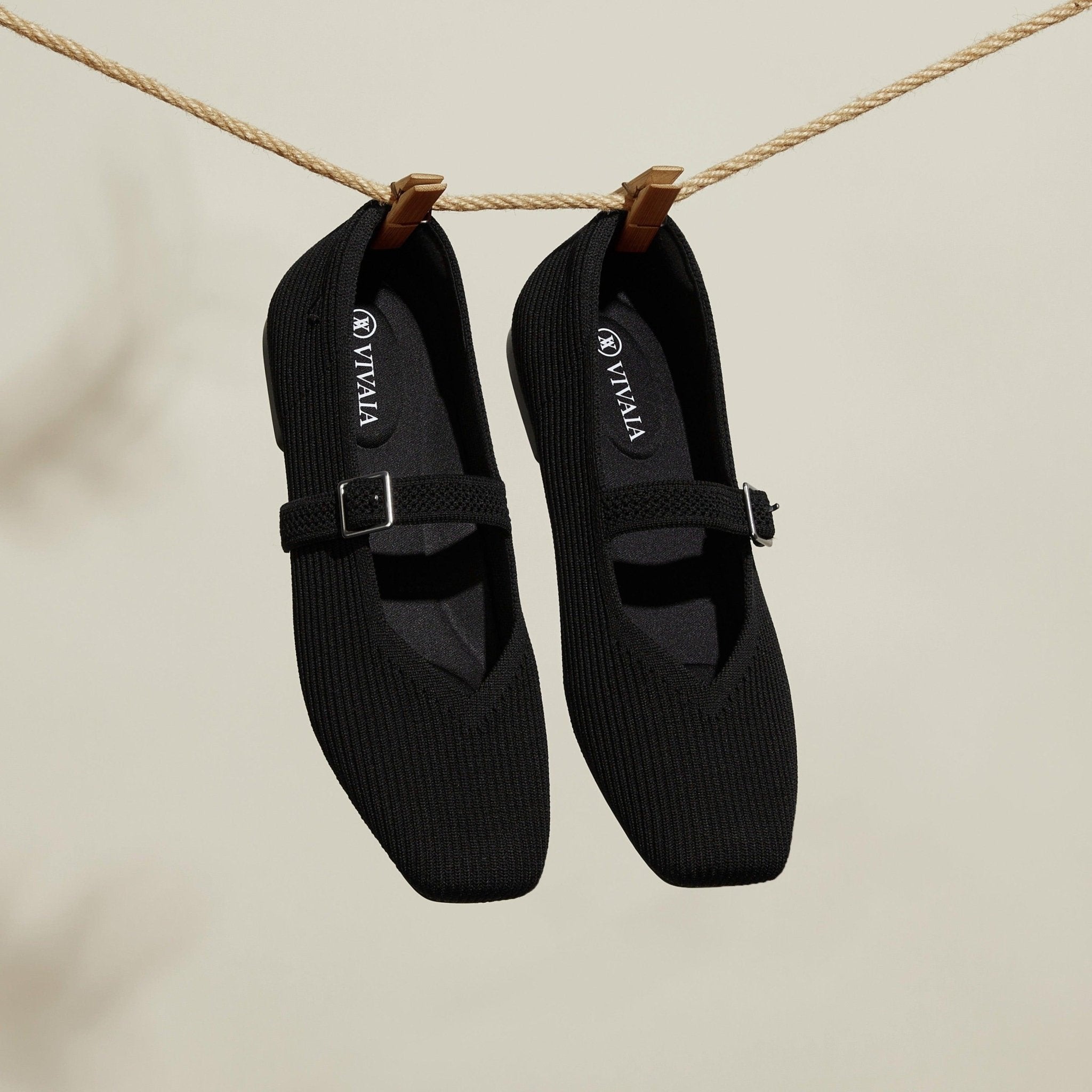 [Margot Mary-Jane] Square toe extra wide (up to 5E) Mary Jane flat shoes