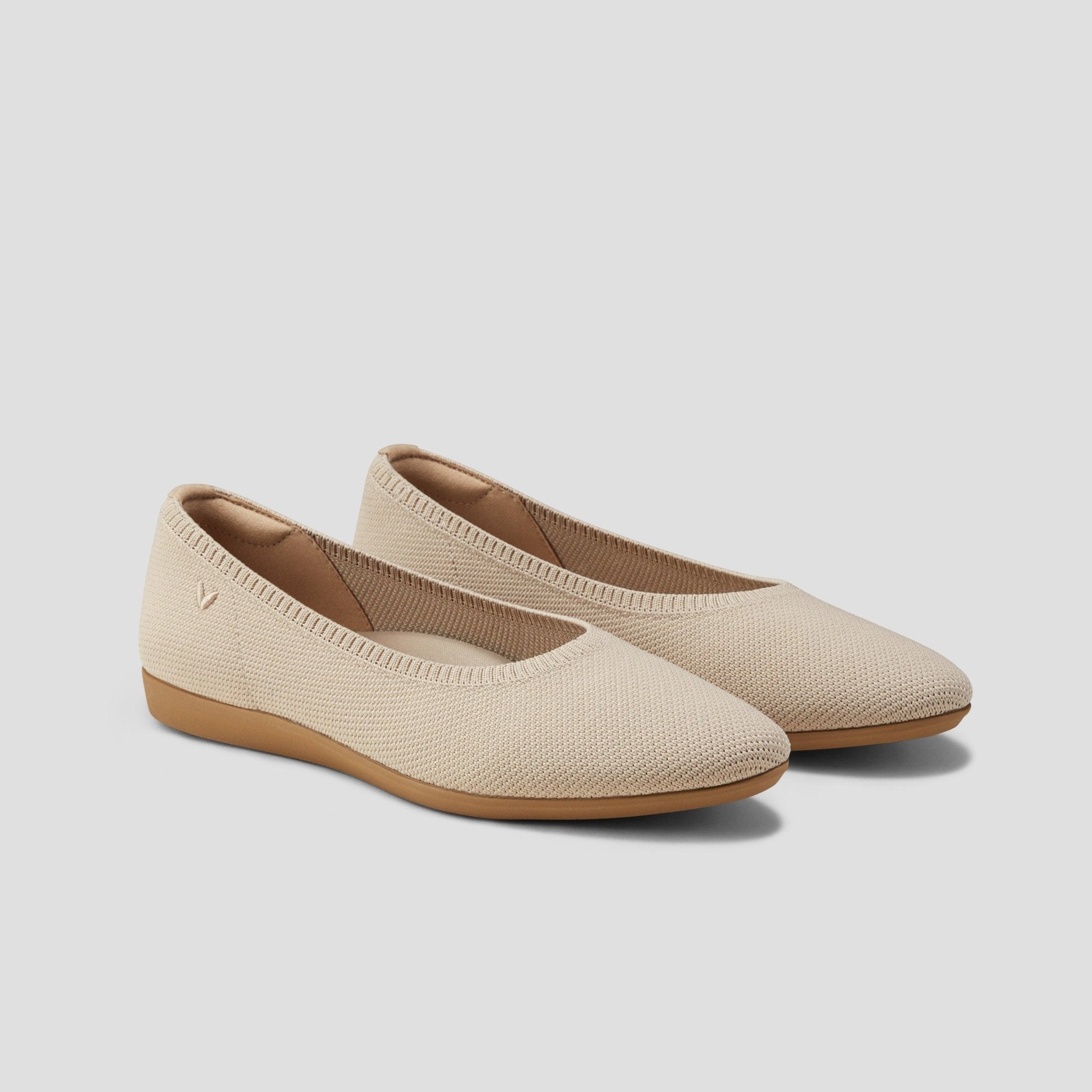 [Tamia Walker] Almond Toe Ultra-Lightweight Thick Sole Flat Shoes