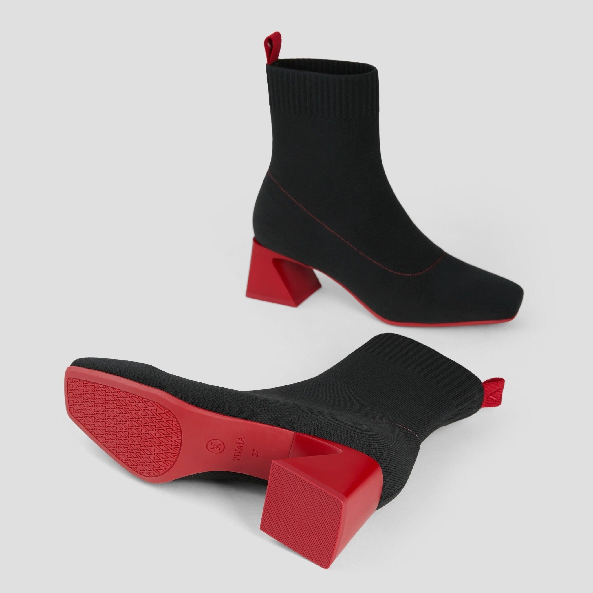 [Regina Pro] スクエアトゥ 撥水加工 ショートブーツ