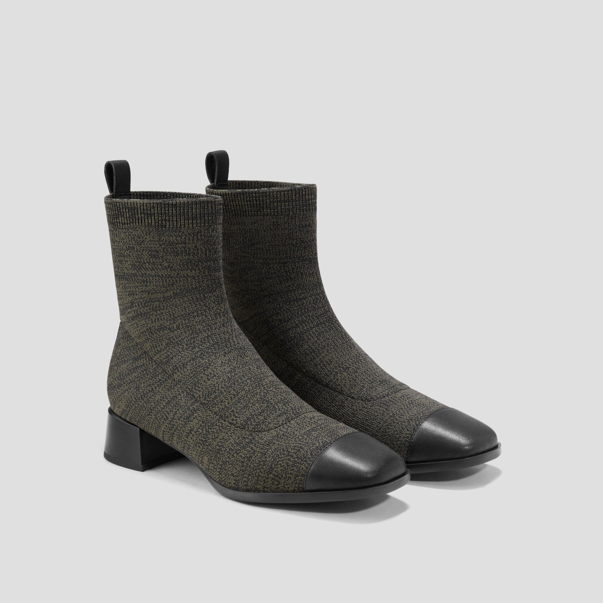 [Madison] Square toe water-repellent short boots