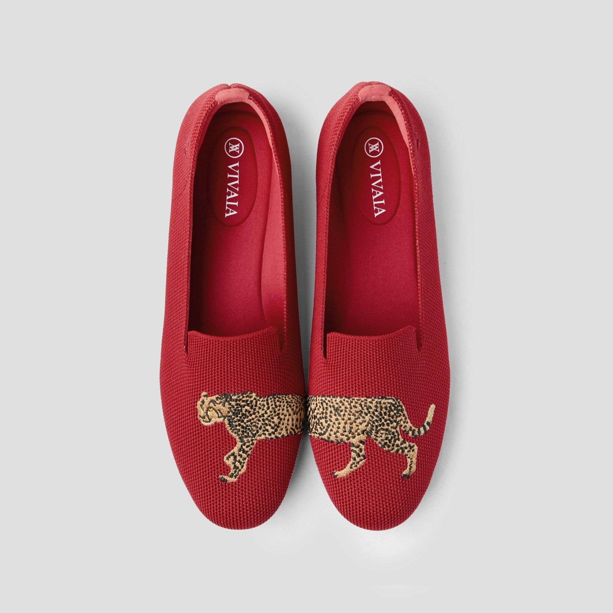 [Audrey] Round toe Animal Embroidered Loafers