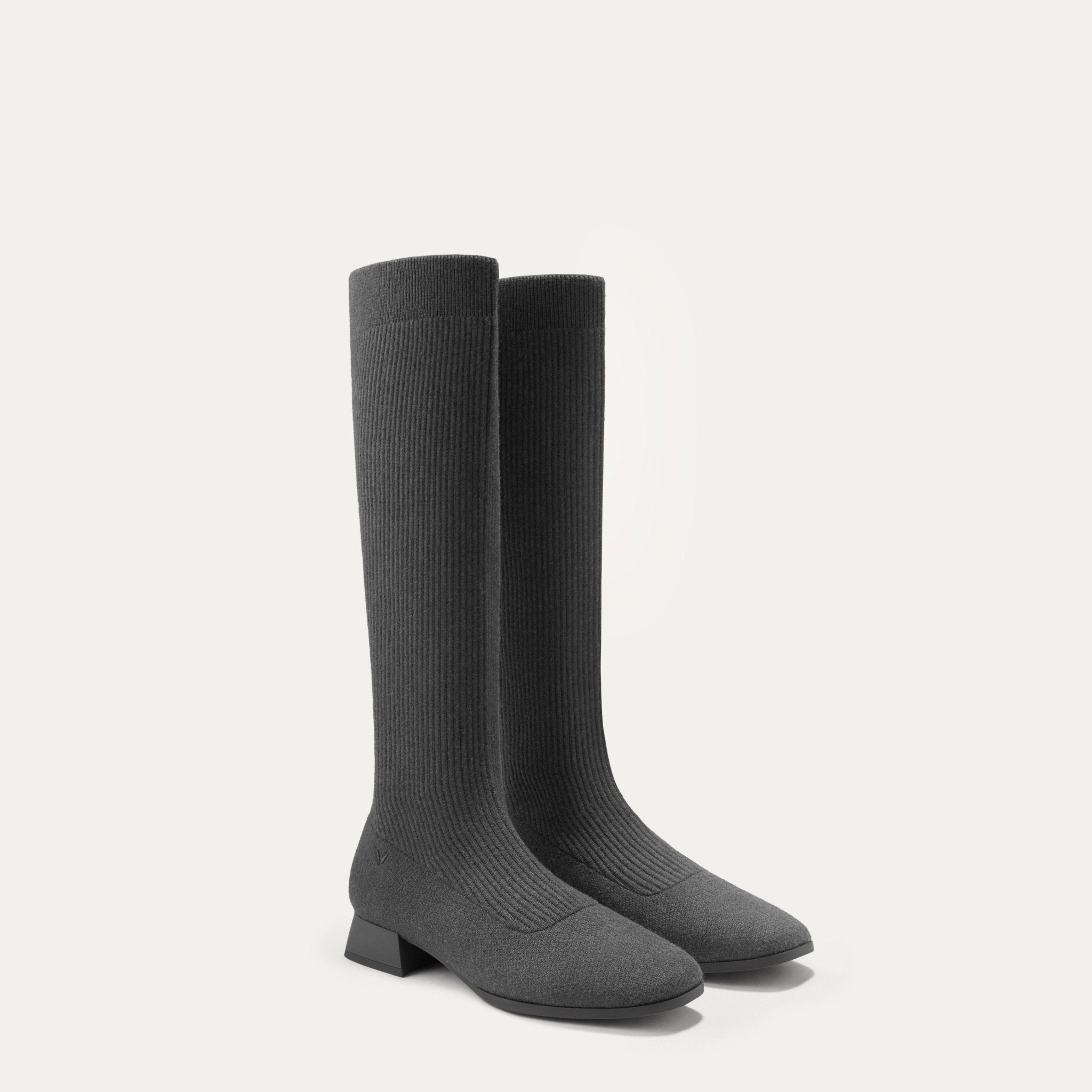 [Tara Pro] Square toe Water Repellent Mid-Calf Boots