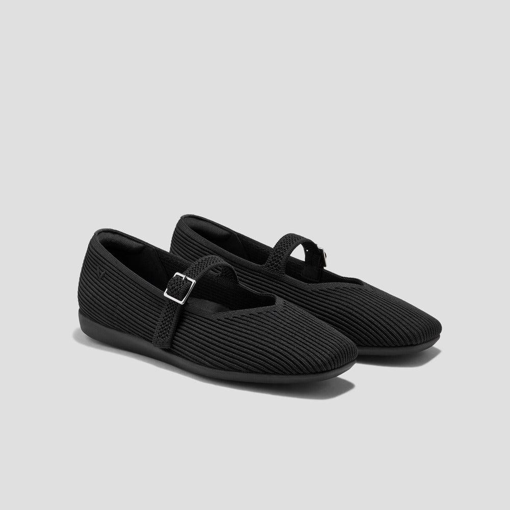 [Margot Walker Mary-Jane] Square toe Ultra-lightweight Thick Sole Mary-Jane Flat Shoes
