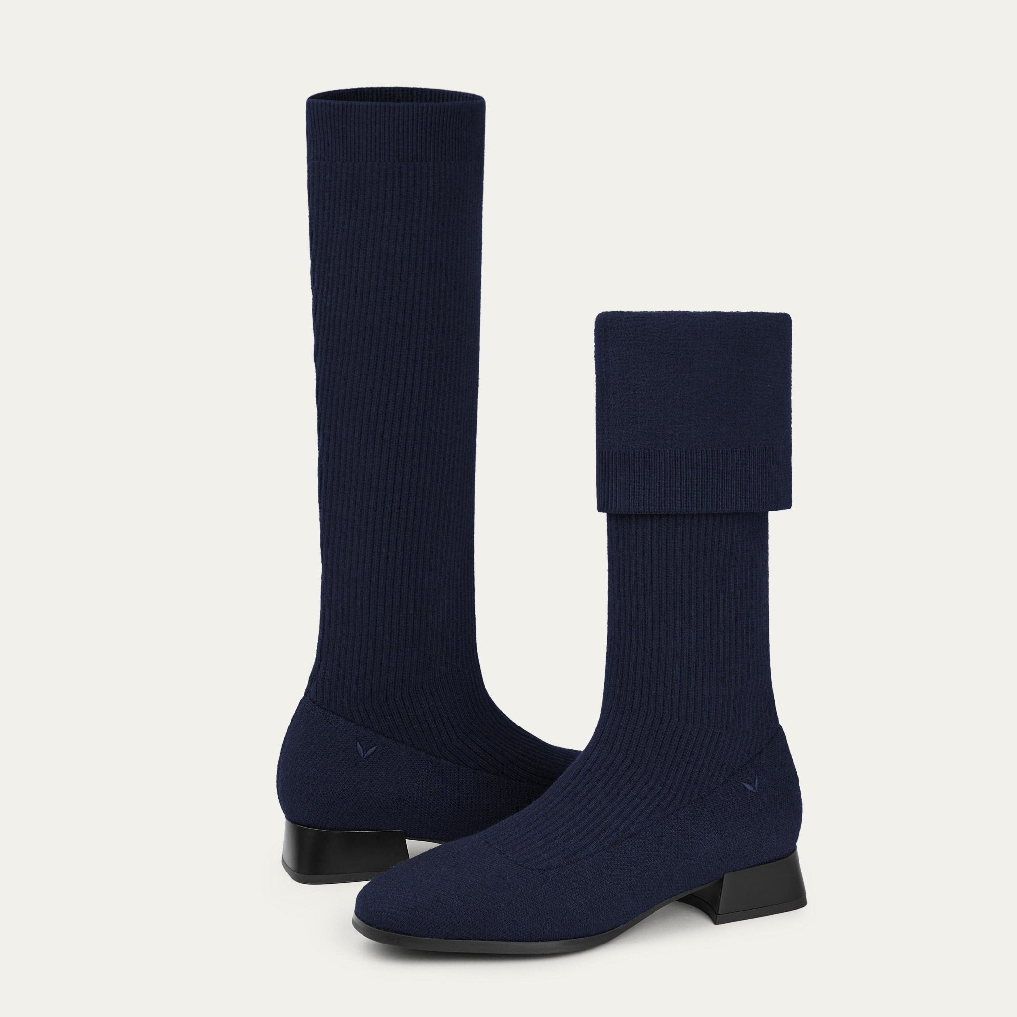 [Tara Pro] Square toe Water Repellent Mid-Calf Boots