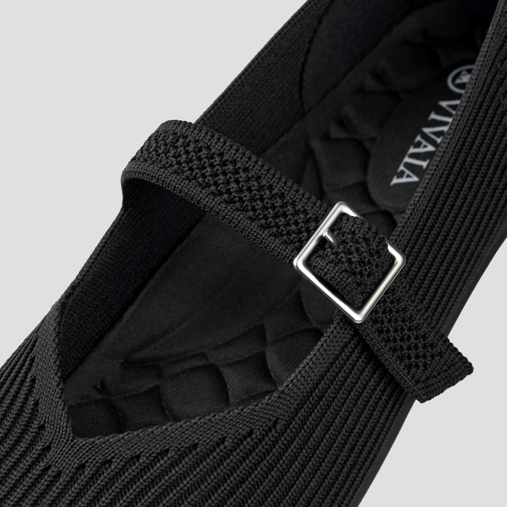 [Margot Walker Mary-Jane] Square toe Ultra-lightweight Thick Sole Mary-Jane Flat Shoes