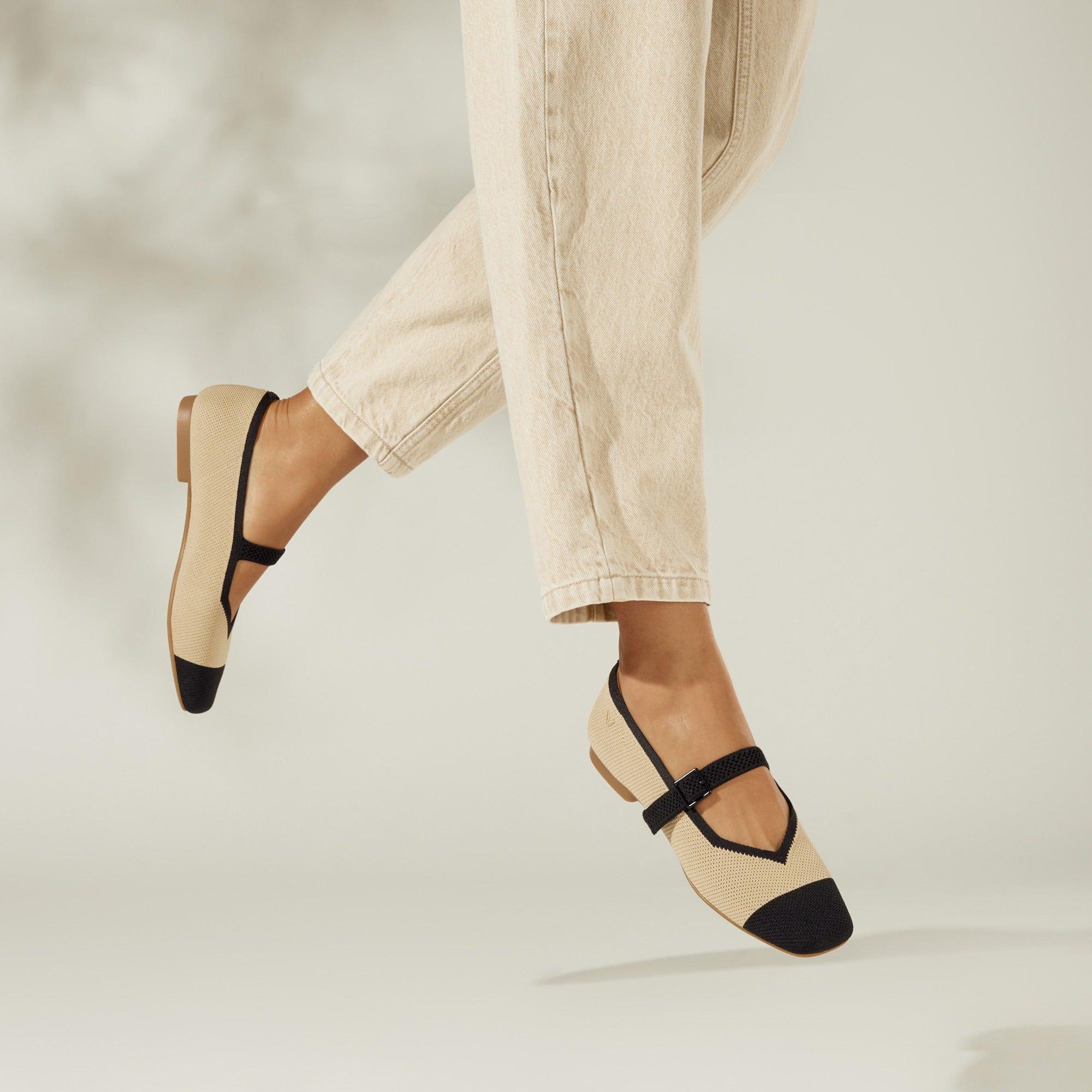 [Margot Mary-Jane] Square toe Mary-Jane flat shoes