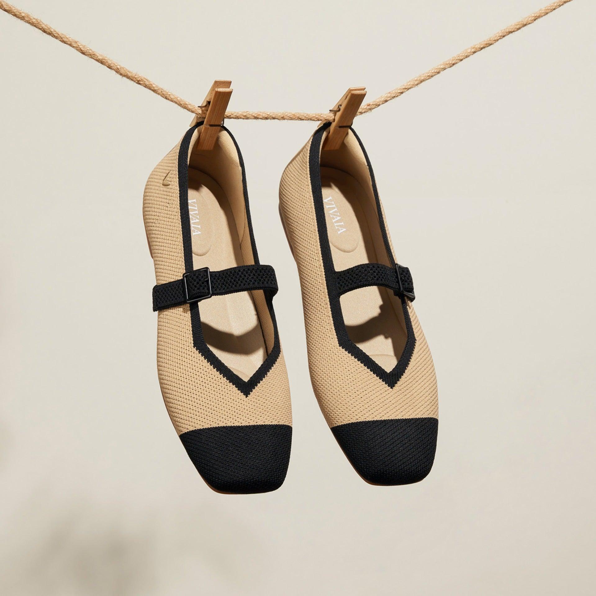 [Margot Mary-Jane] Square toe Mary-Jane flat shoes