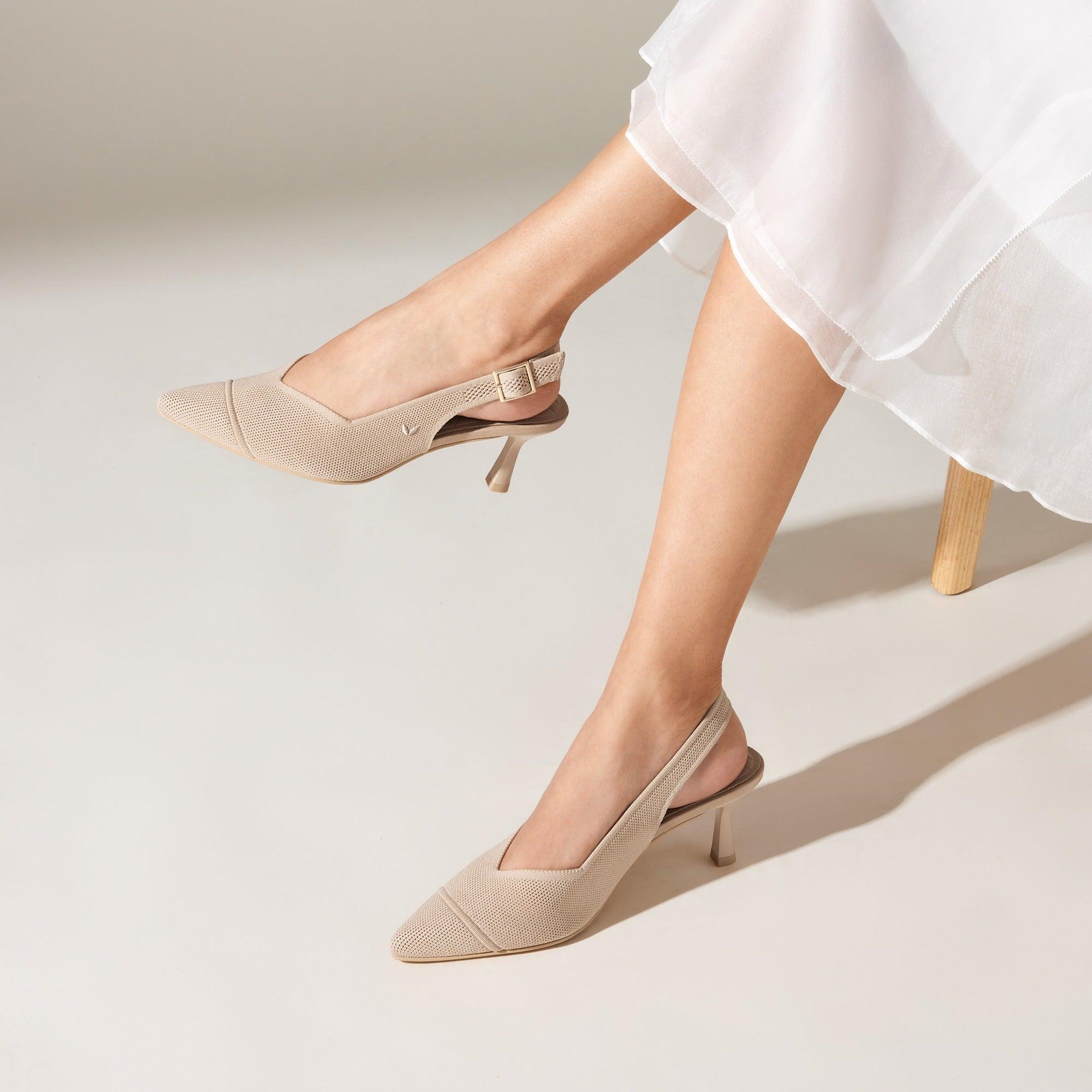[Addison] Pointed toe slingback sandals