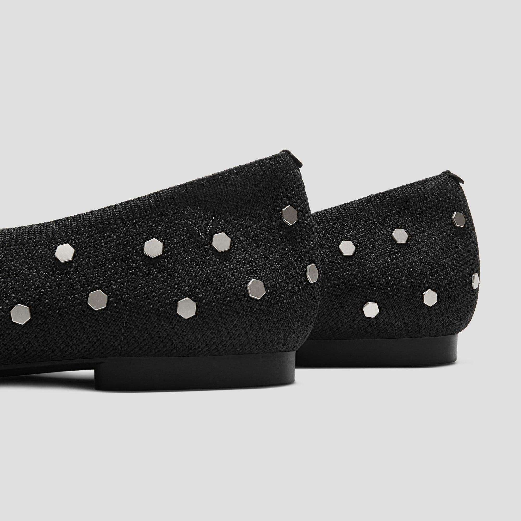 [Margaret] Square toe Bow Ballerina Flat