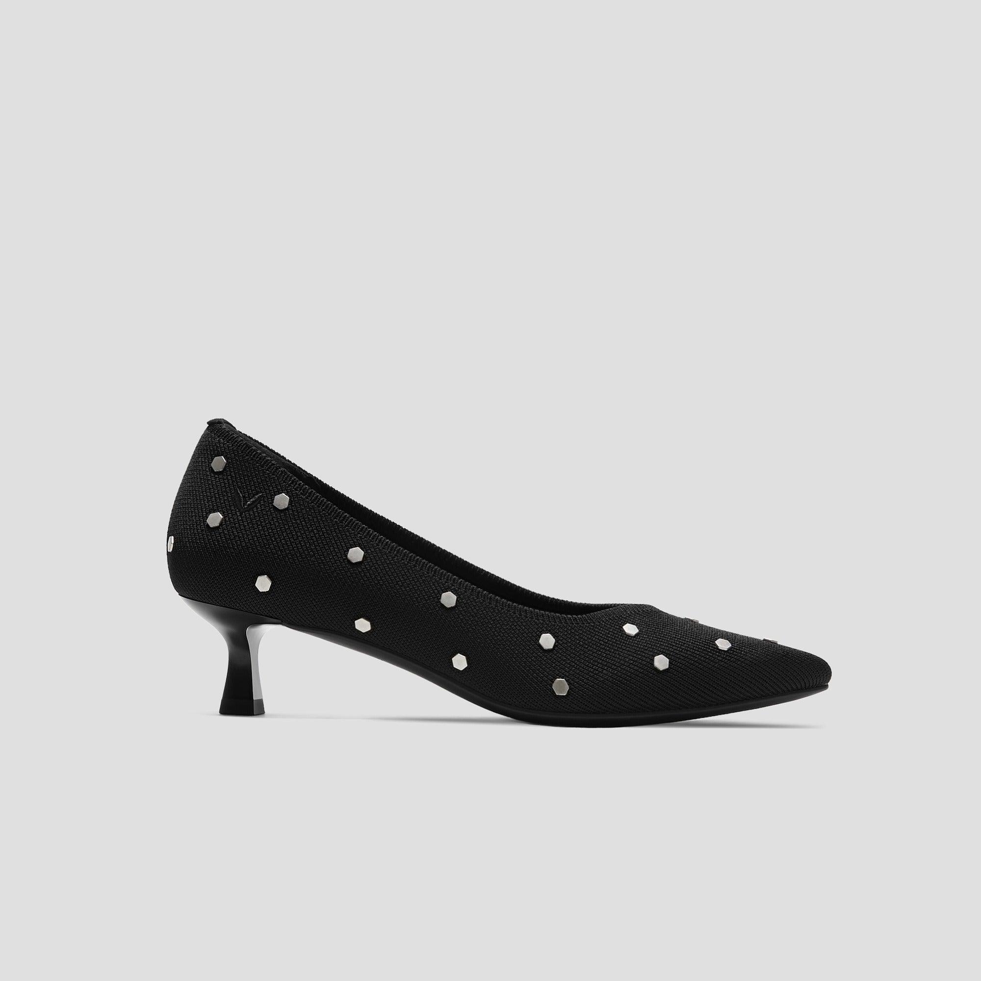 [Scarlett] Pointed toe kitten heel pumps