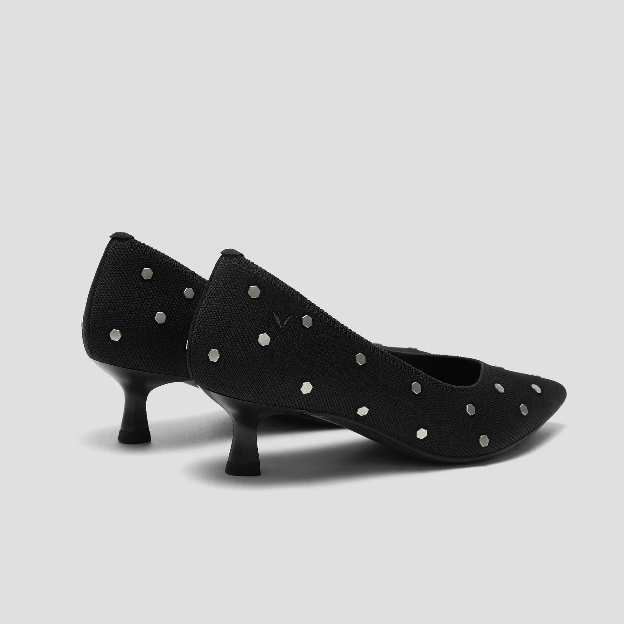 [Scarlett] Pointed toe kitten heel pumps