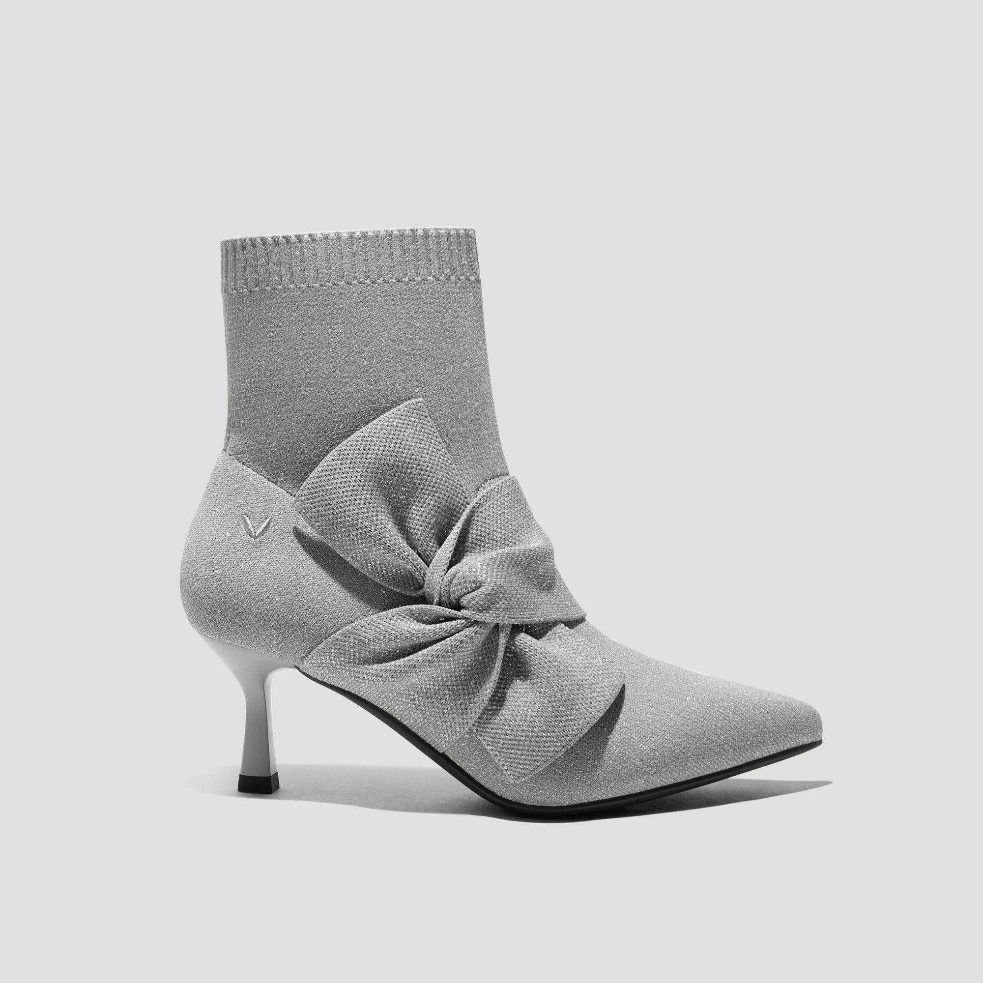 [Athena] ポインテッドトゥ 撥水加工 アンクル ヒールブーツ