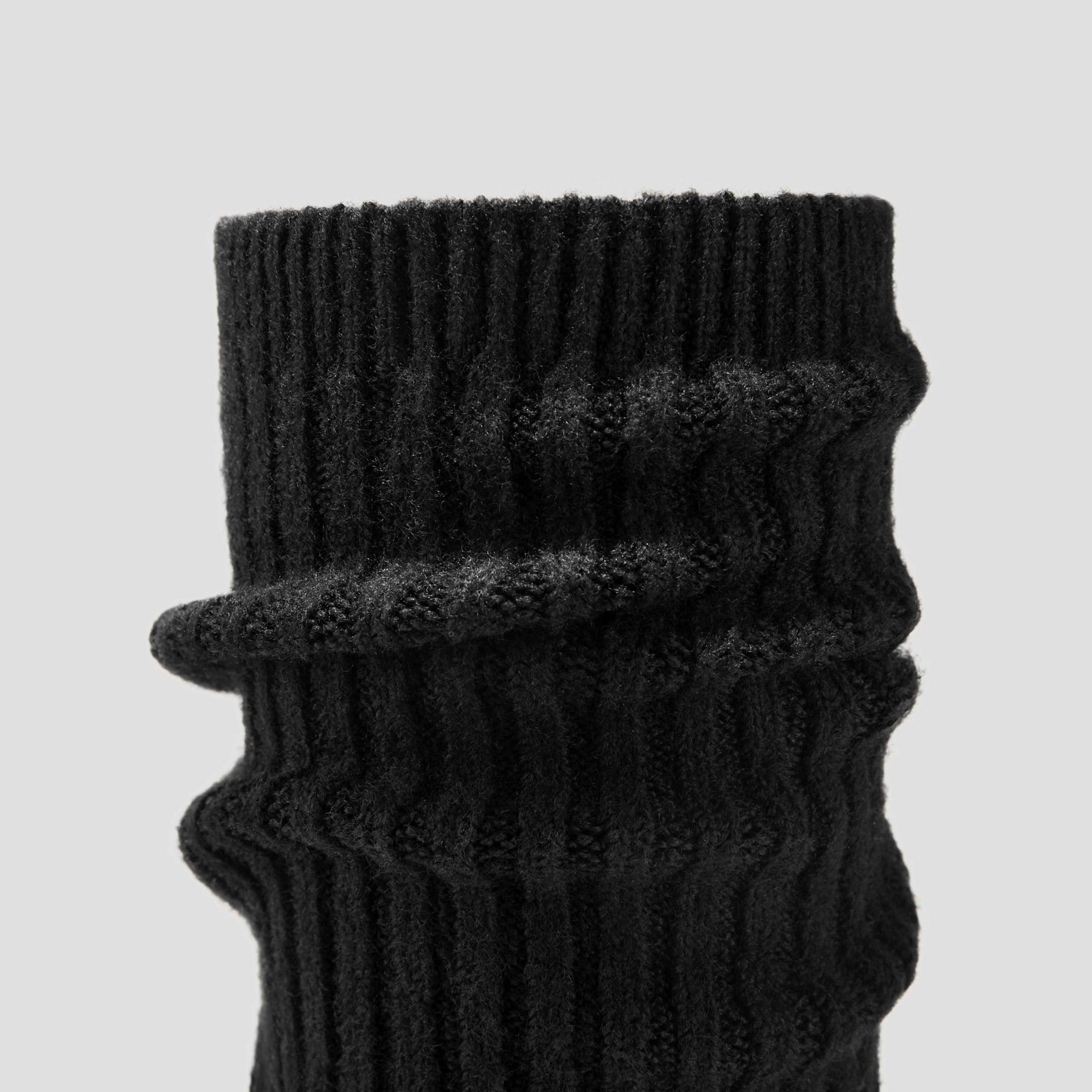 [Eduarda] ラウンドトゥ 撥水加工 ニーハイ プラットフォーム チャンキー ウェッジブーツ