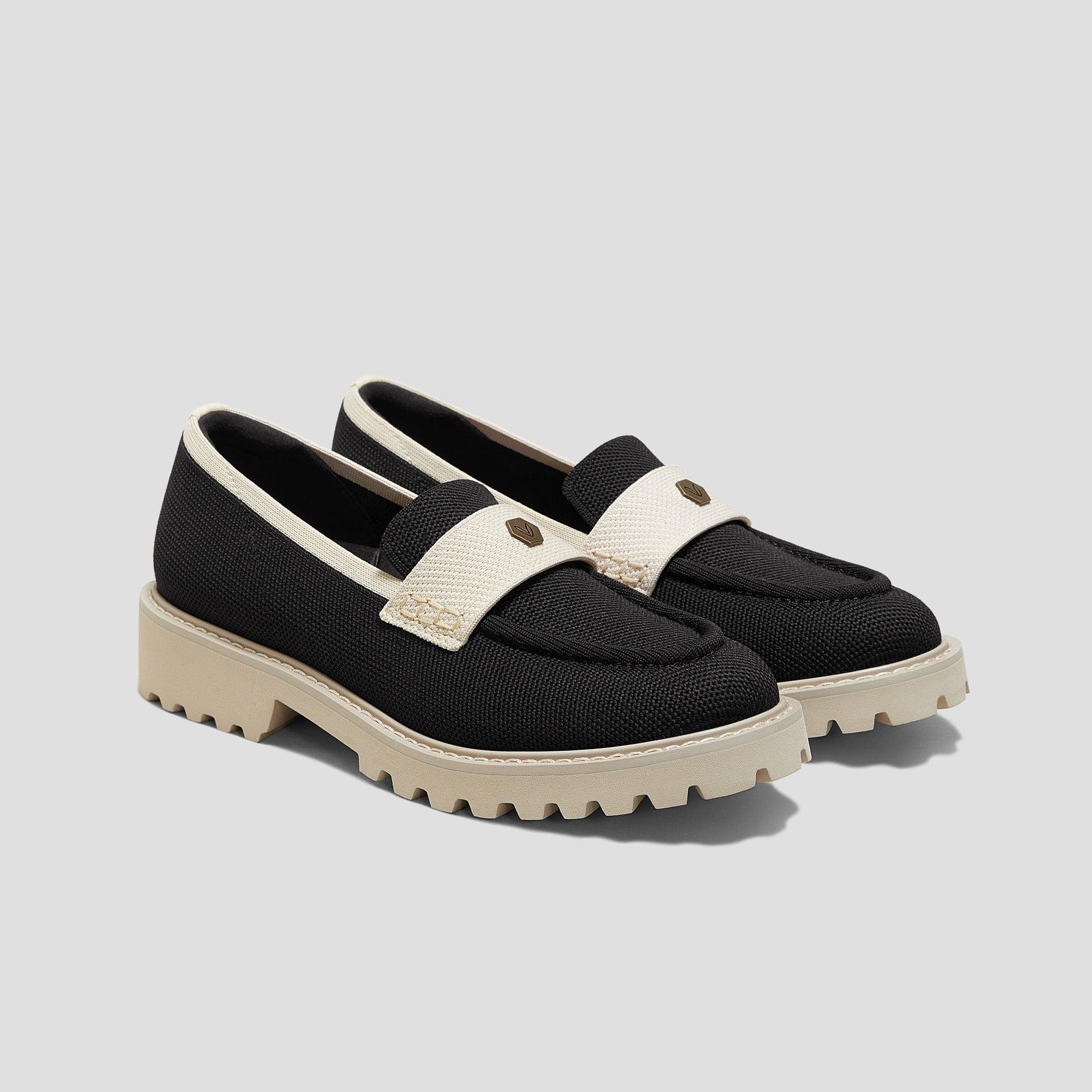 [Francesca] Almond Toe Platform Truck Sole Loafers