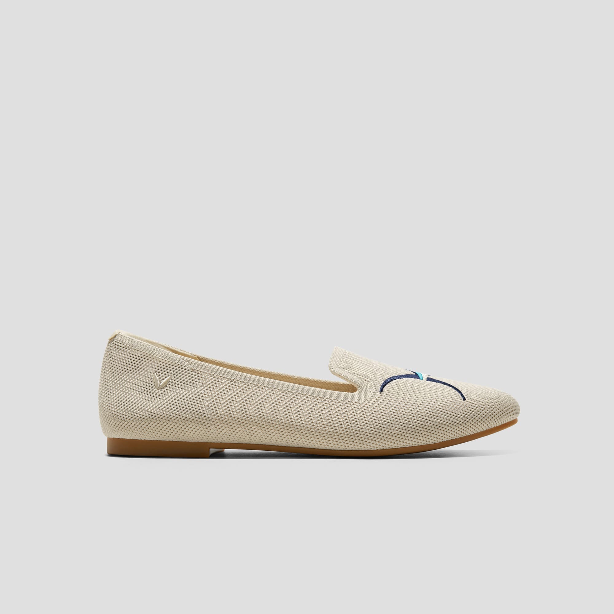 [Audrey] Round toe Animal Embroidered Loafers