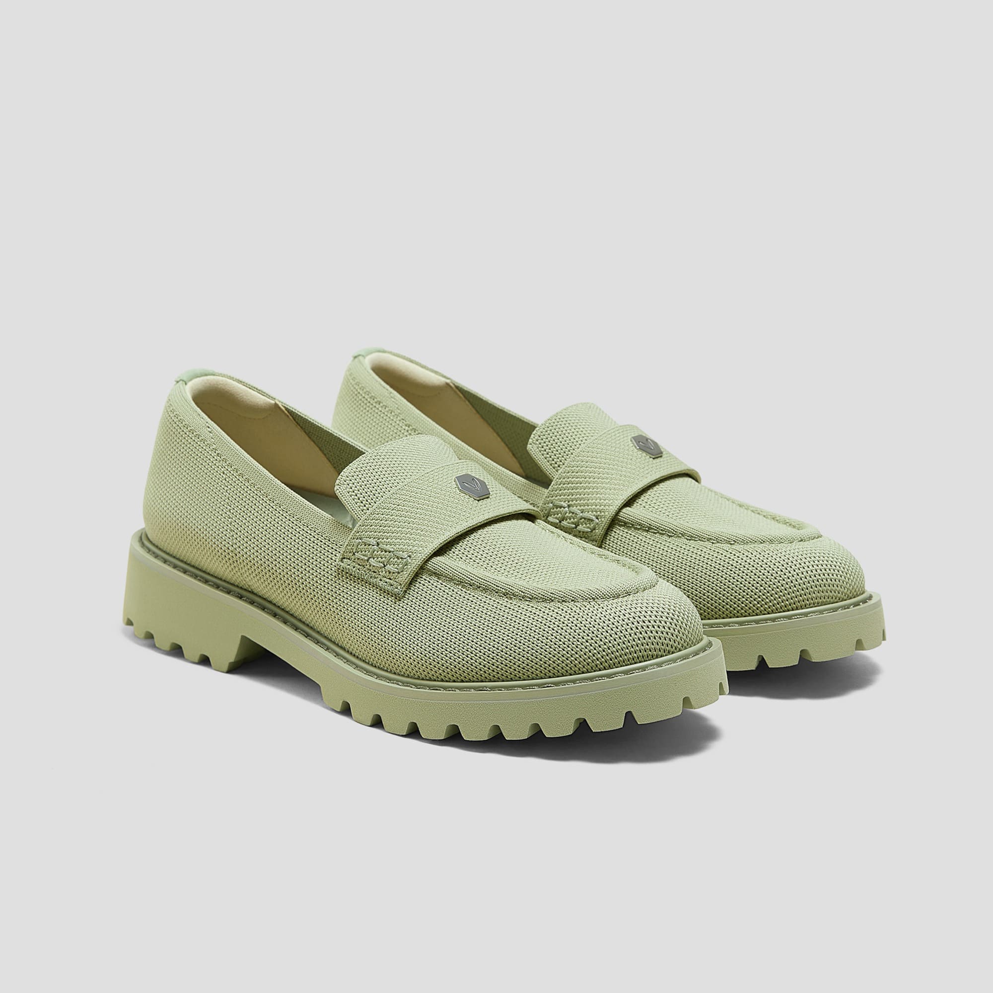 [Francesca] Almond Toe Platform Truck Sole Loafers