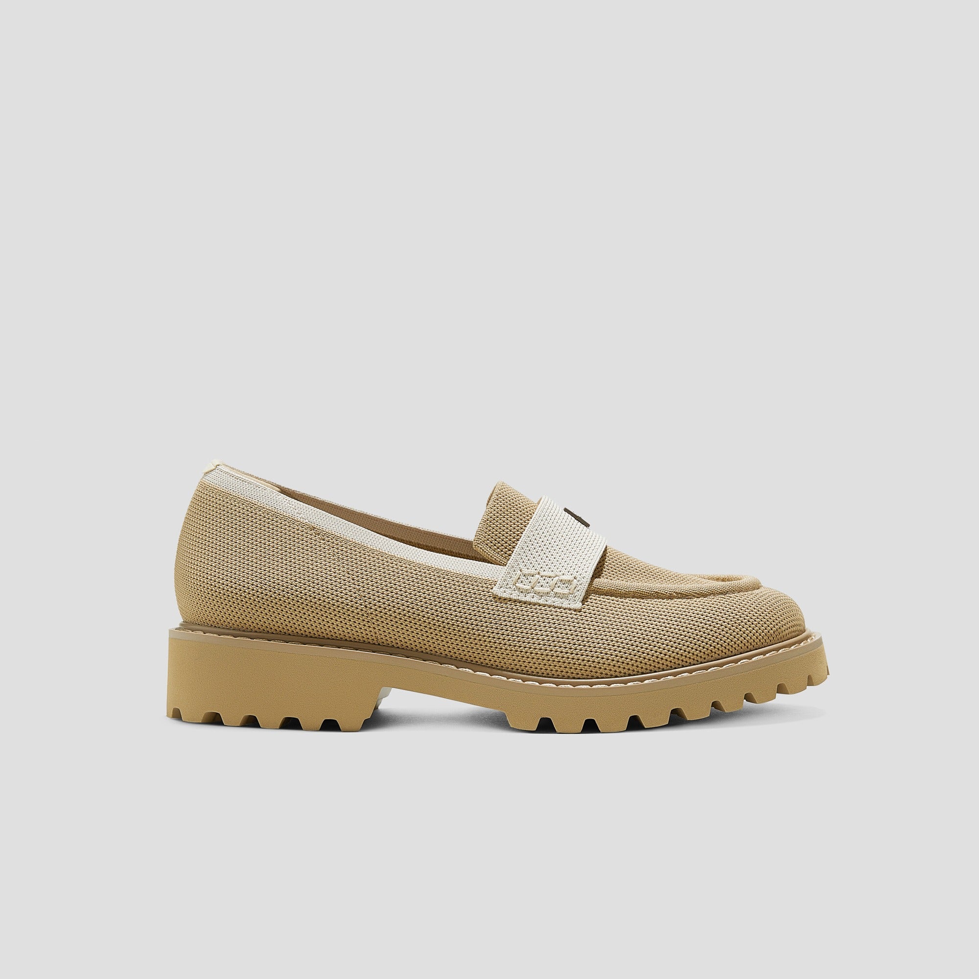 [Francesca] Almond Toe Platform Truck Sole Loafers