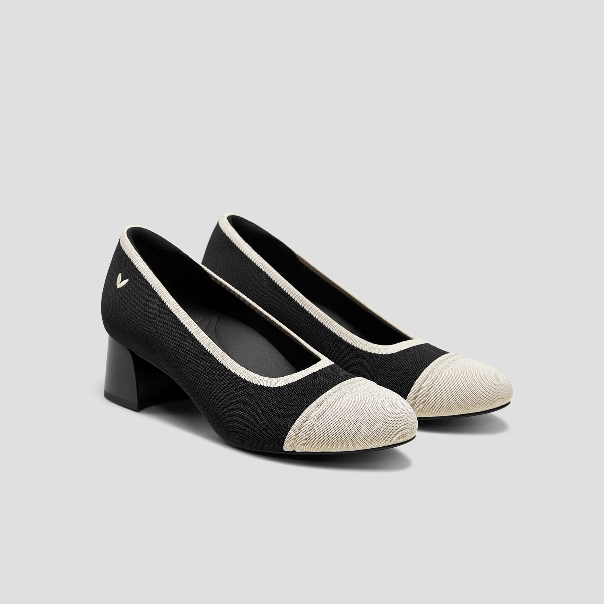 [Julie Arch Pro] Round toe Chunky Heel Pumps