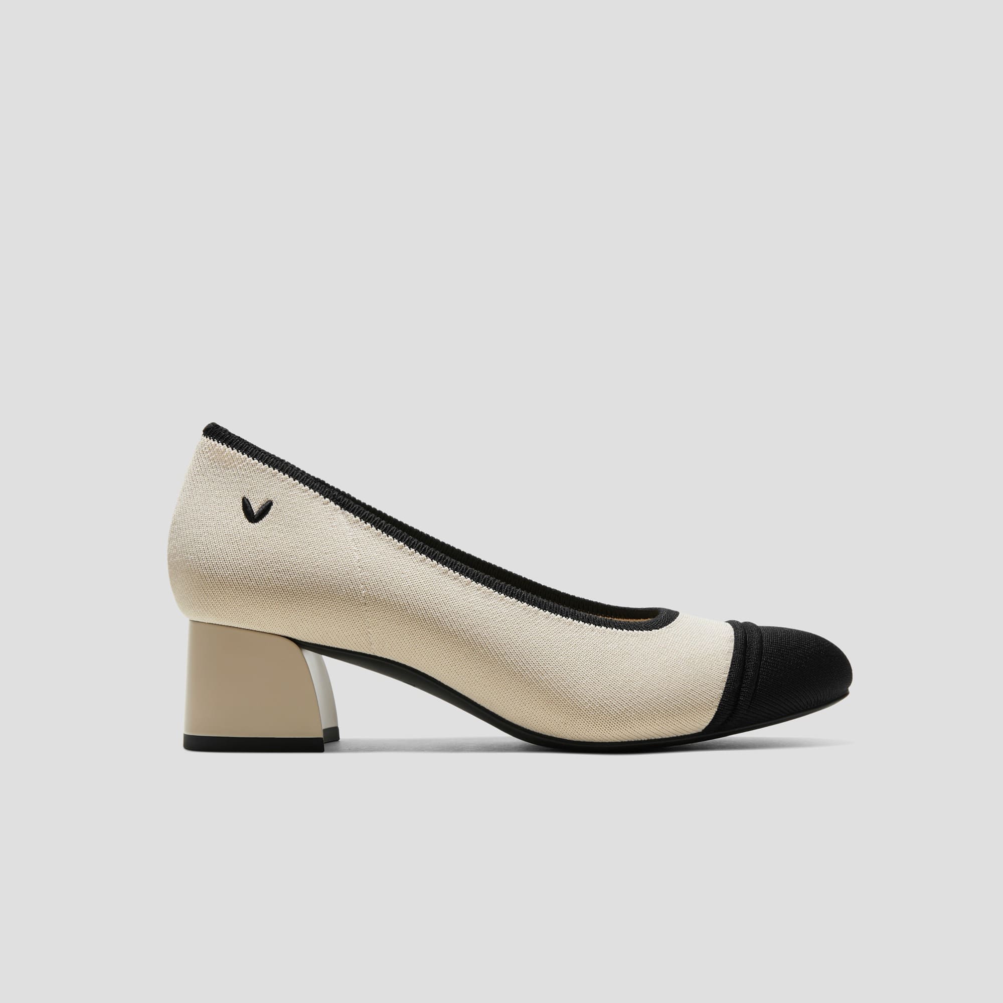 [Julie Arch Pro] Round toe Chunky Heel Pumps