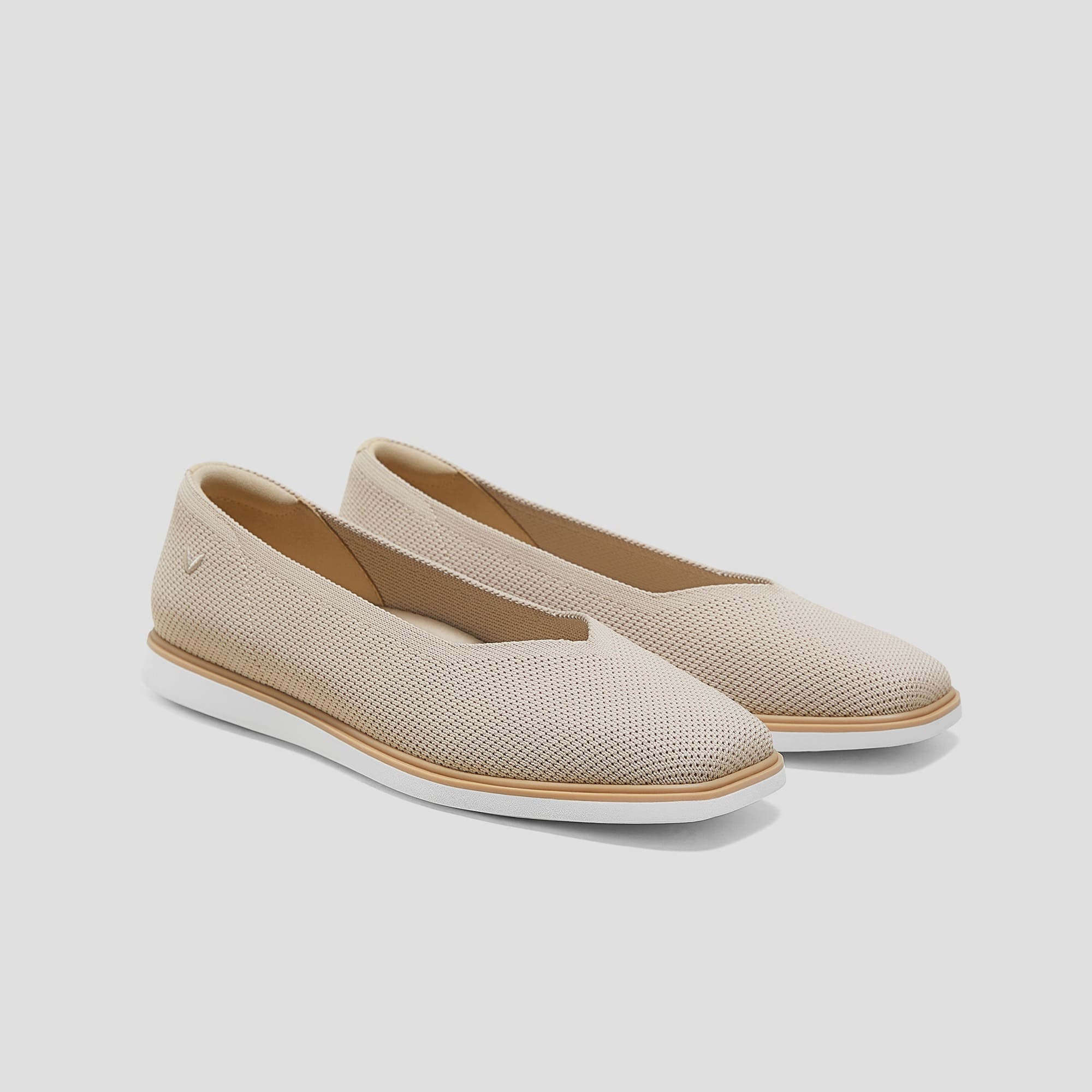 [All-Day Standing Mabel] Square Toe Flat