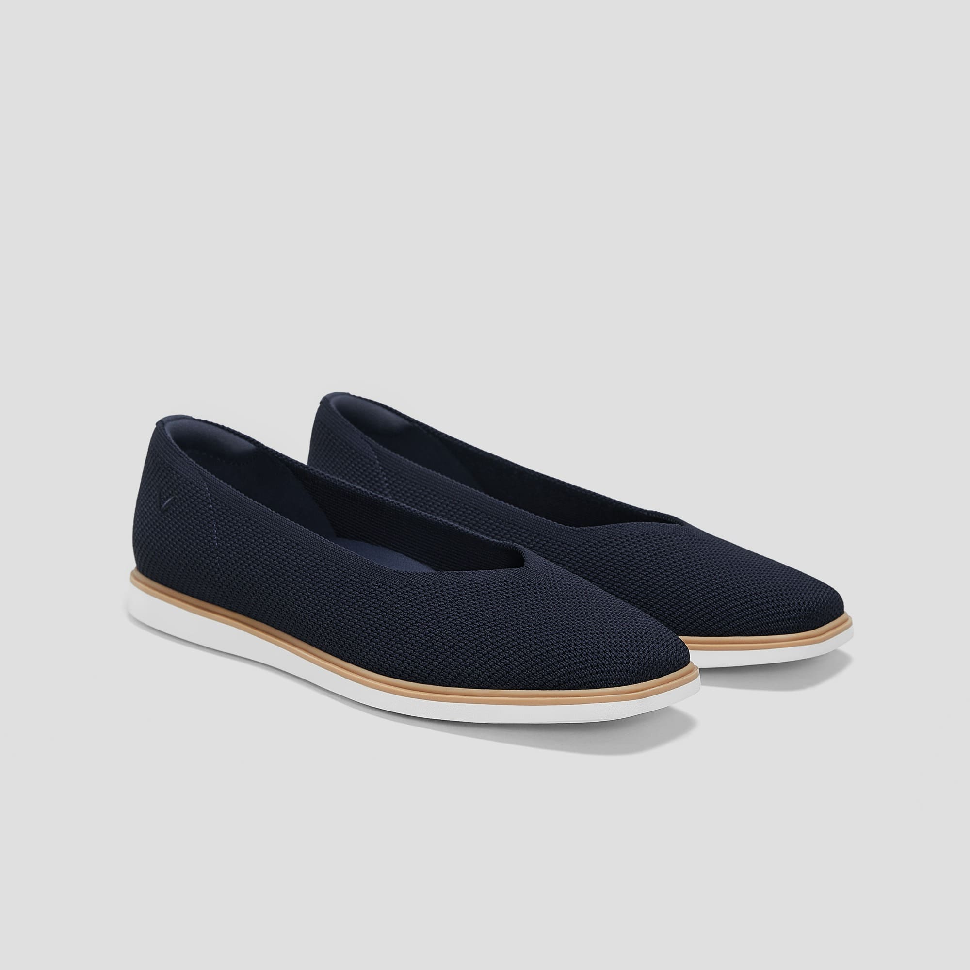 [All-Day Standing Mabel] Square Toe Flat