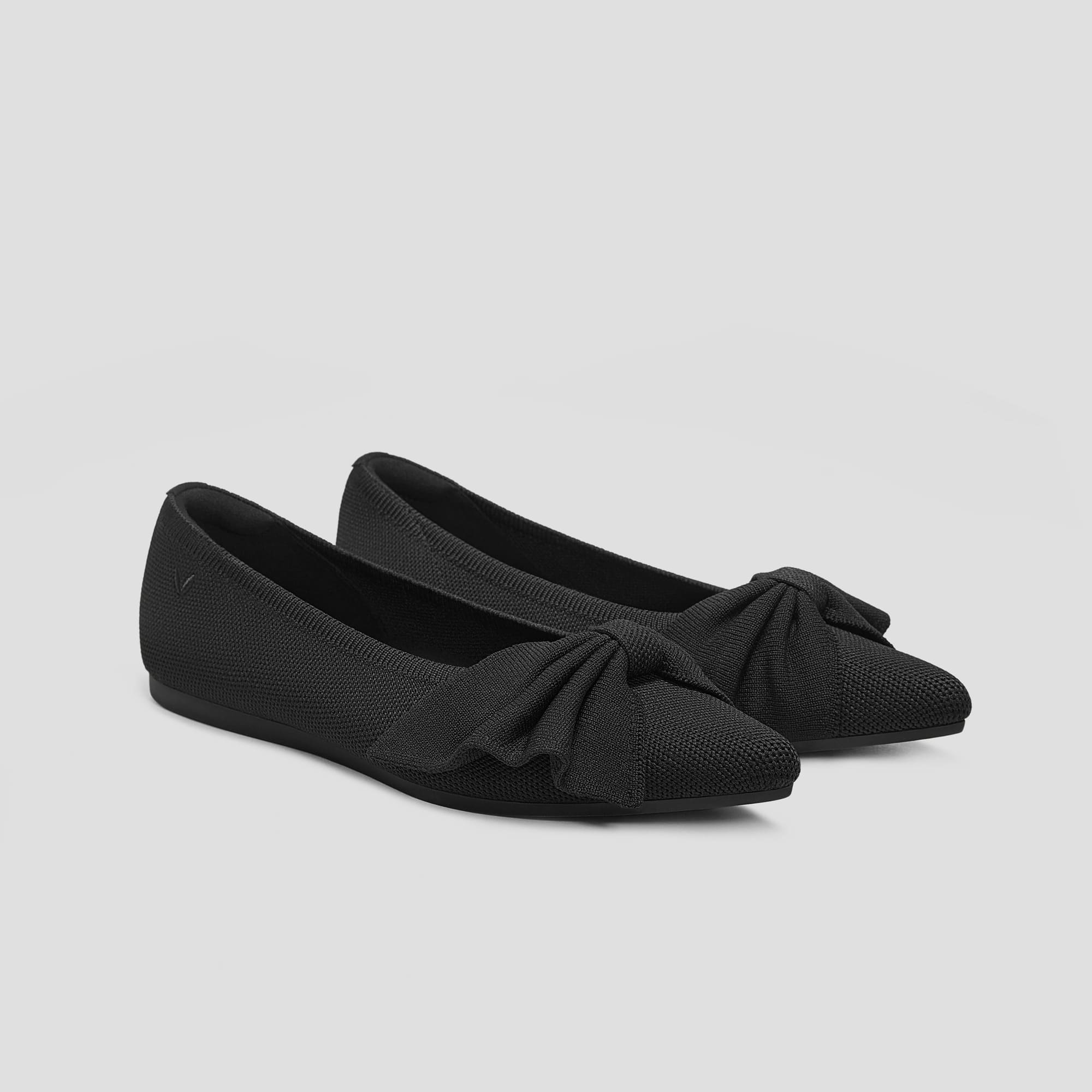 [Azura] Pointed toe with ribbon flat