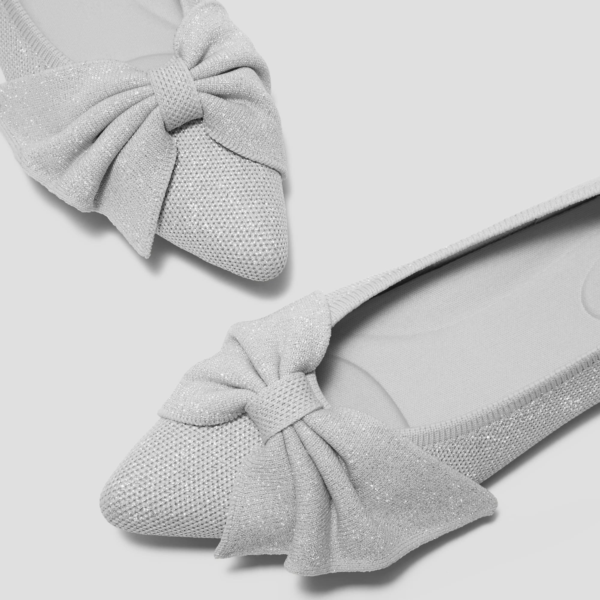 [Azura] Pointed toe with ribbon flat