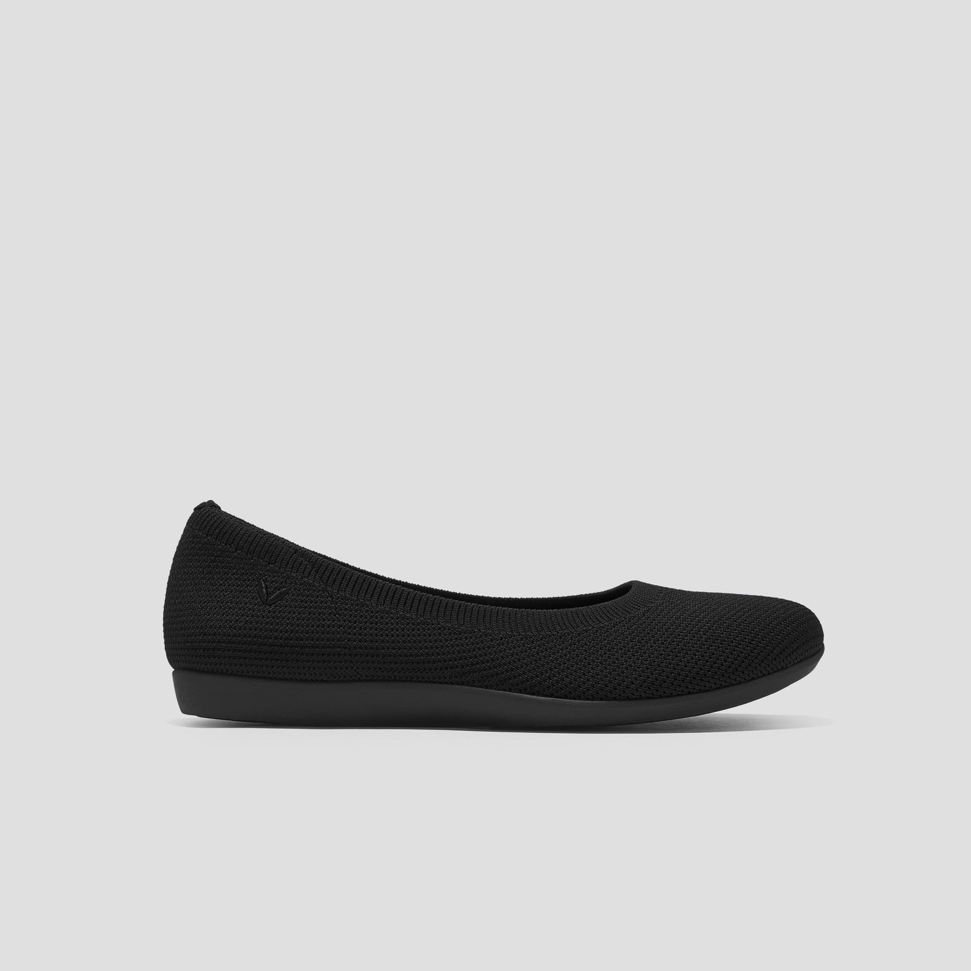 [Claire Walker Super Water Repellent] Round Toe Ultra Lightweight Thick Sole Flat Shoes