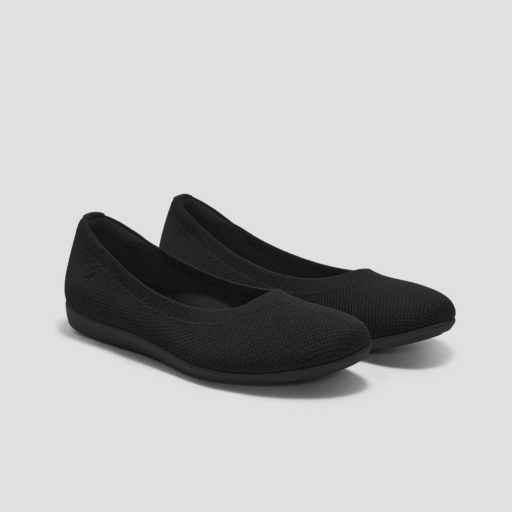 [Claire Walker Super Water Repellent] Round Toe Ultra Lightweight Thick Sole Flat Shoes