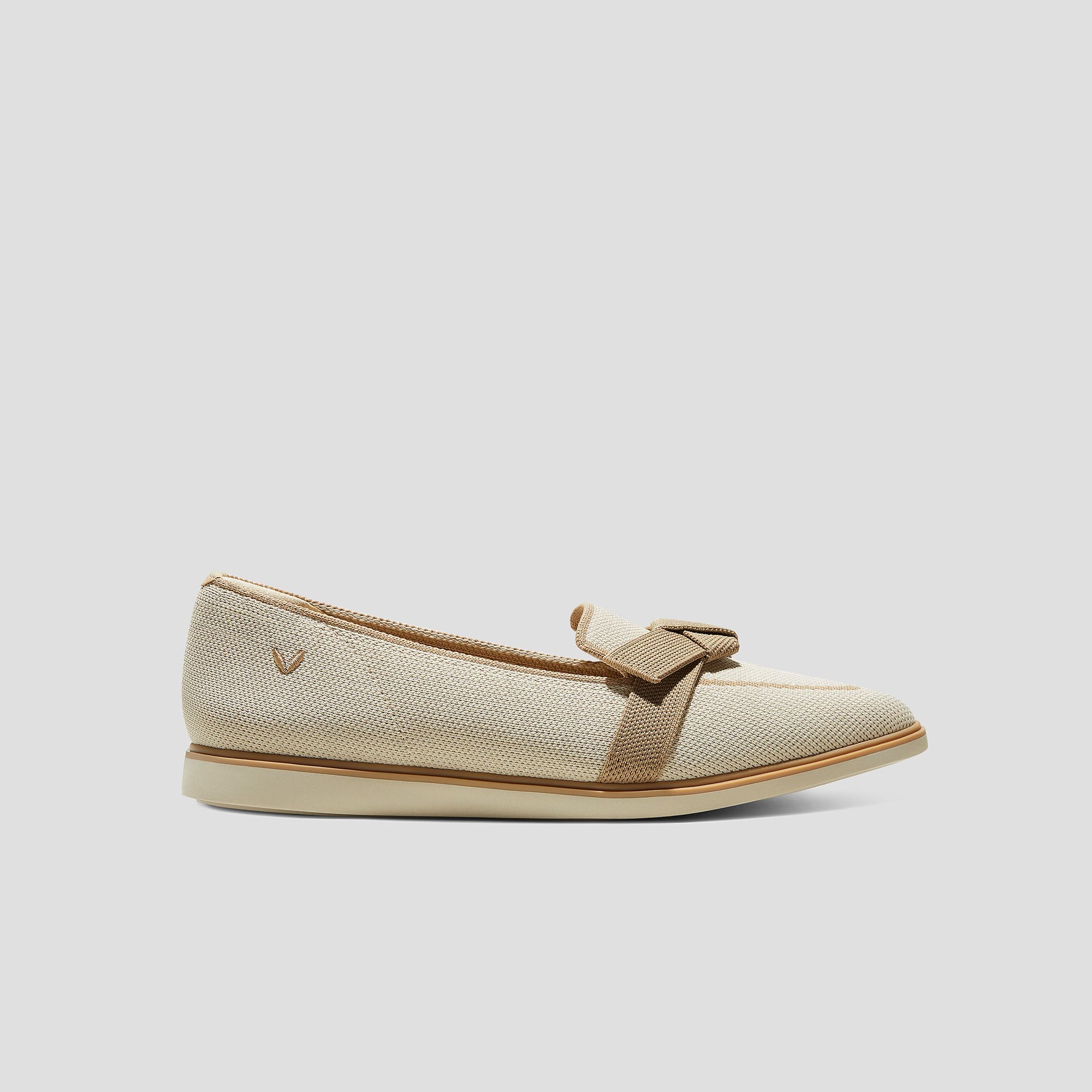 [Valentina] Water-repellent pointed toe with ribbon loafers